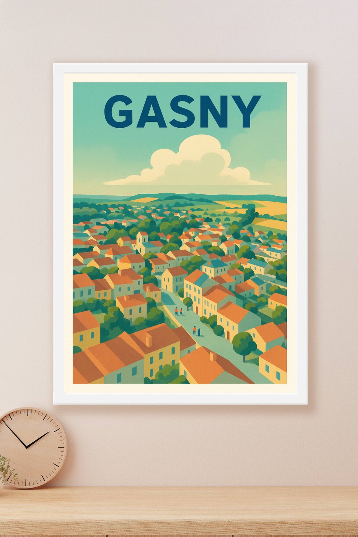 Affiche de Gasny - Charme bucolique en Normandie