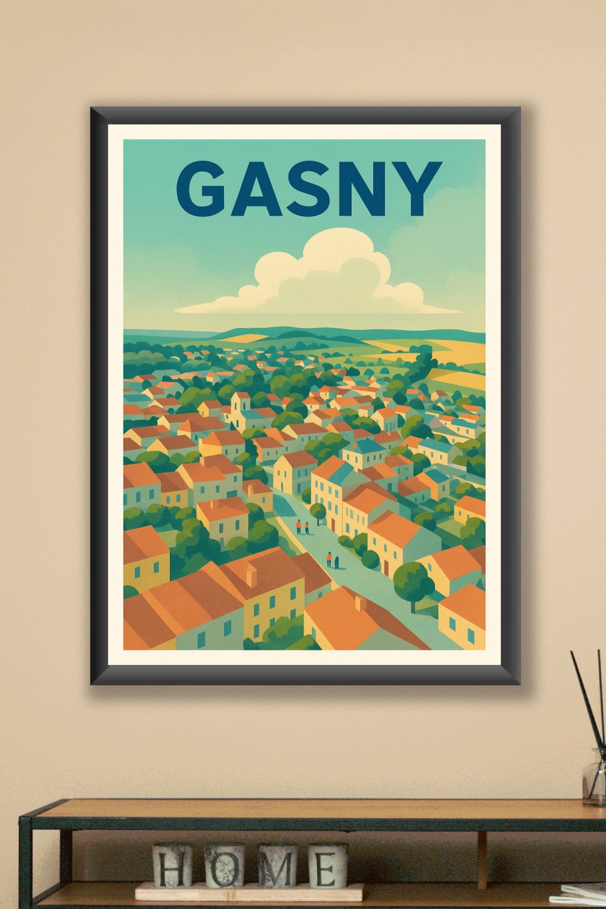 Affiche de Gasny - Charme bucolique en Normandie