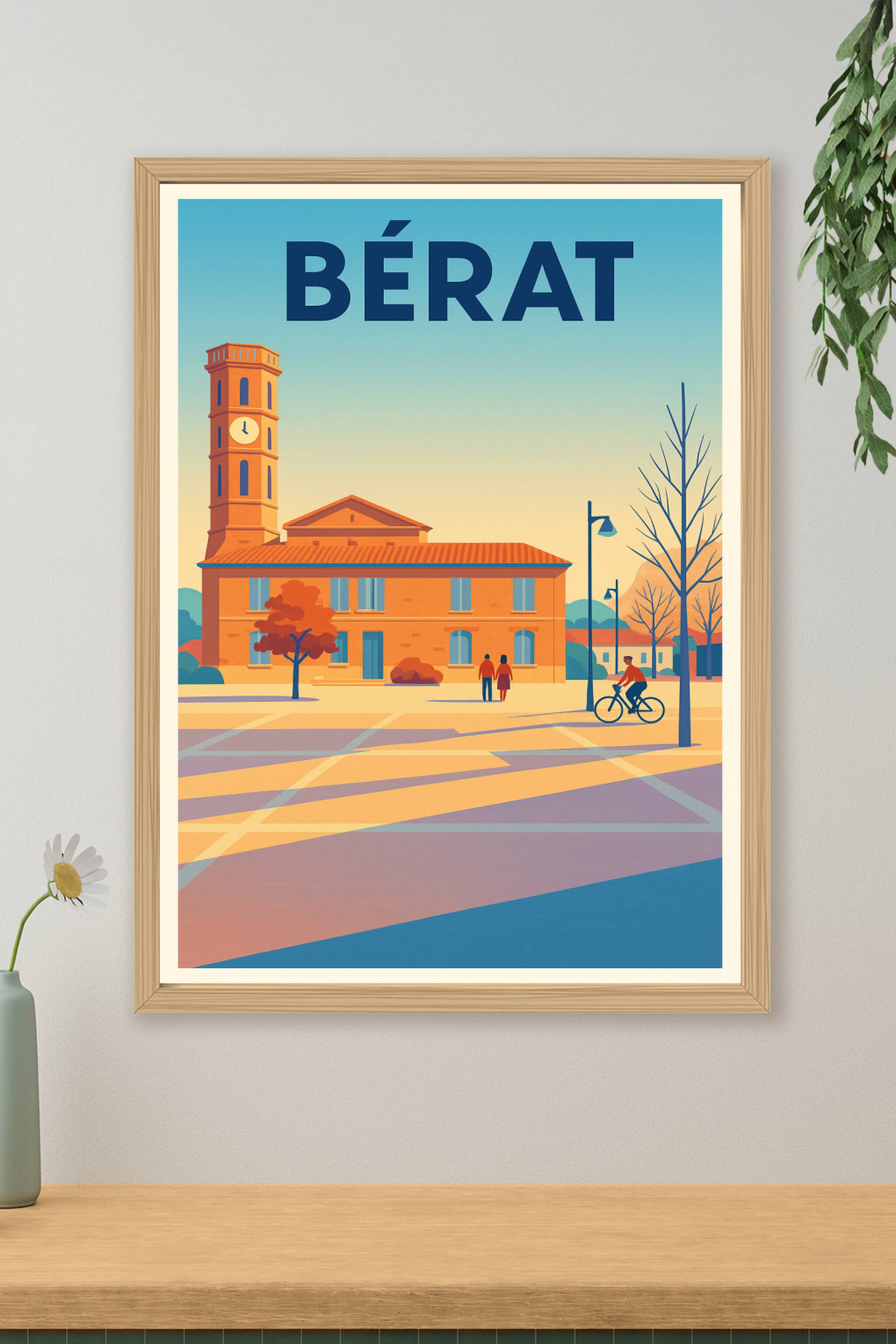 Affiche de Bérat - Charme et authenticité d'une ville paisible