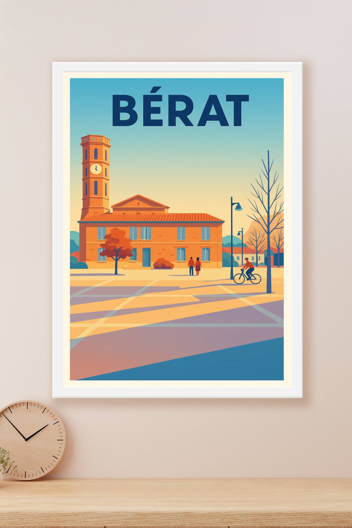 Affiche de Bérat - Charme et authenticité d'une ville paisible
