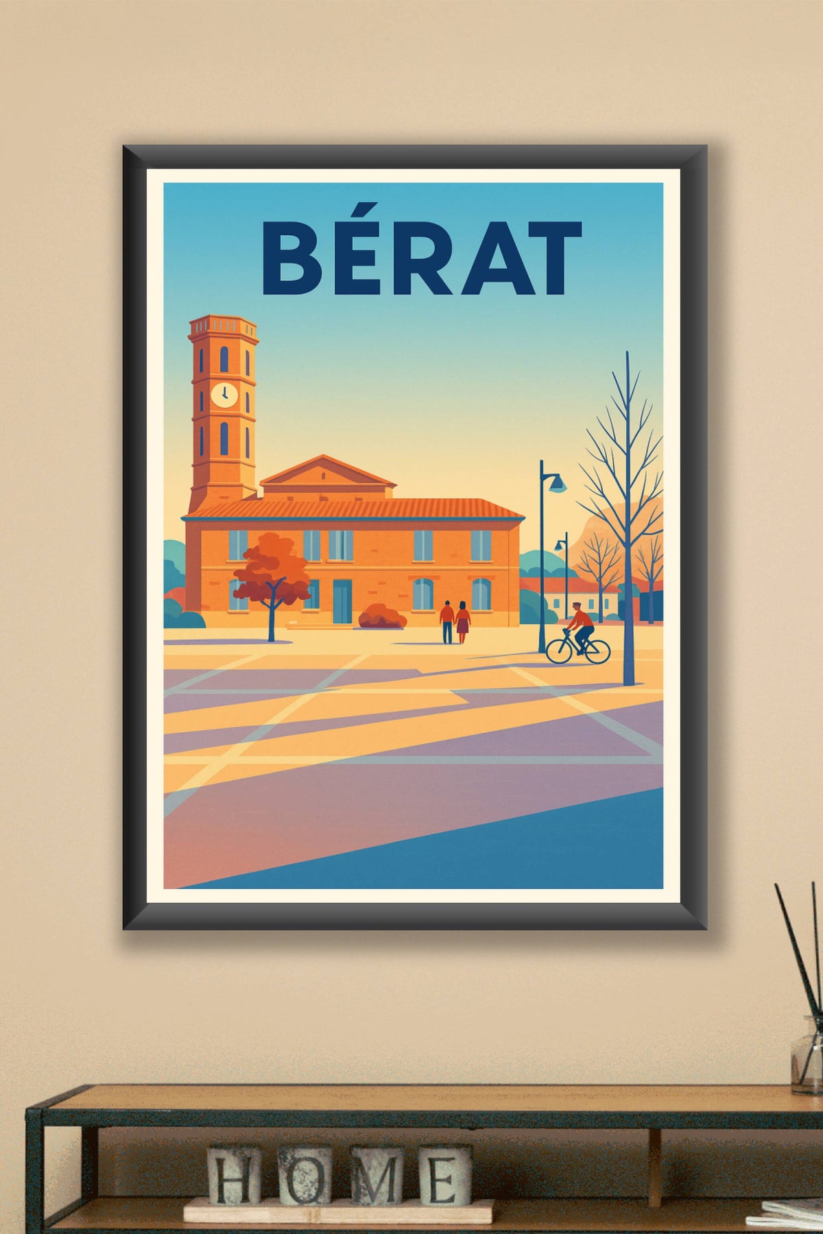 Affiche de Bérat - Charme et authenticité d'une ville paisible