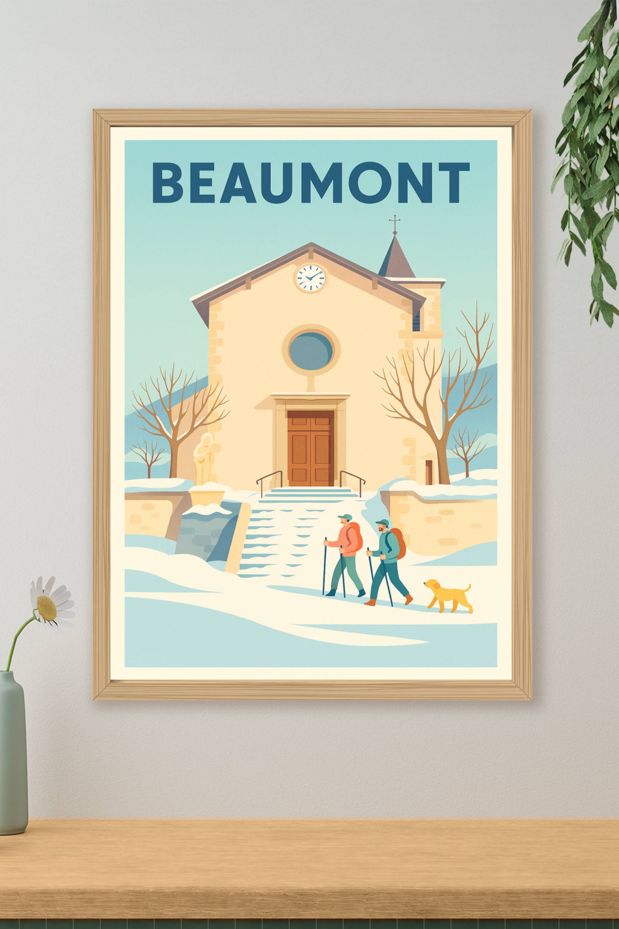 Affiche de Beaumont - L'hiver paisible au cœur du village