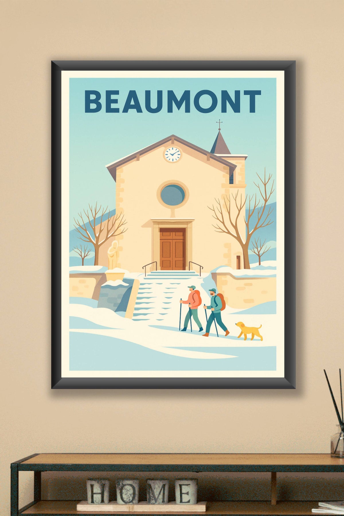 Affiche de Beaumont - L'hiver paisible au cœur du village