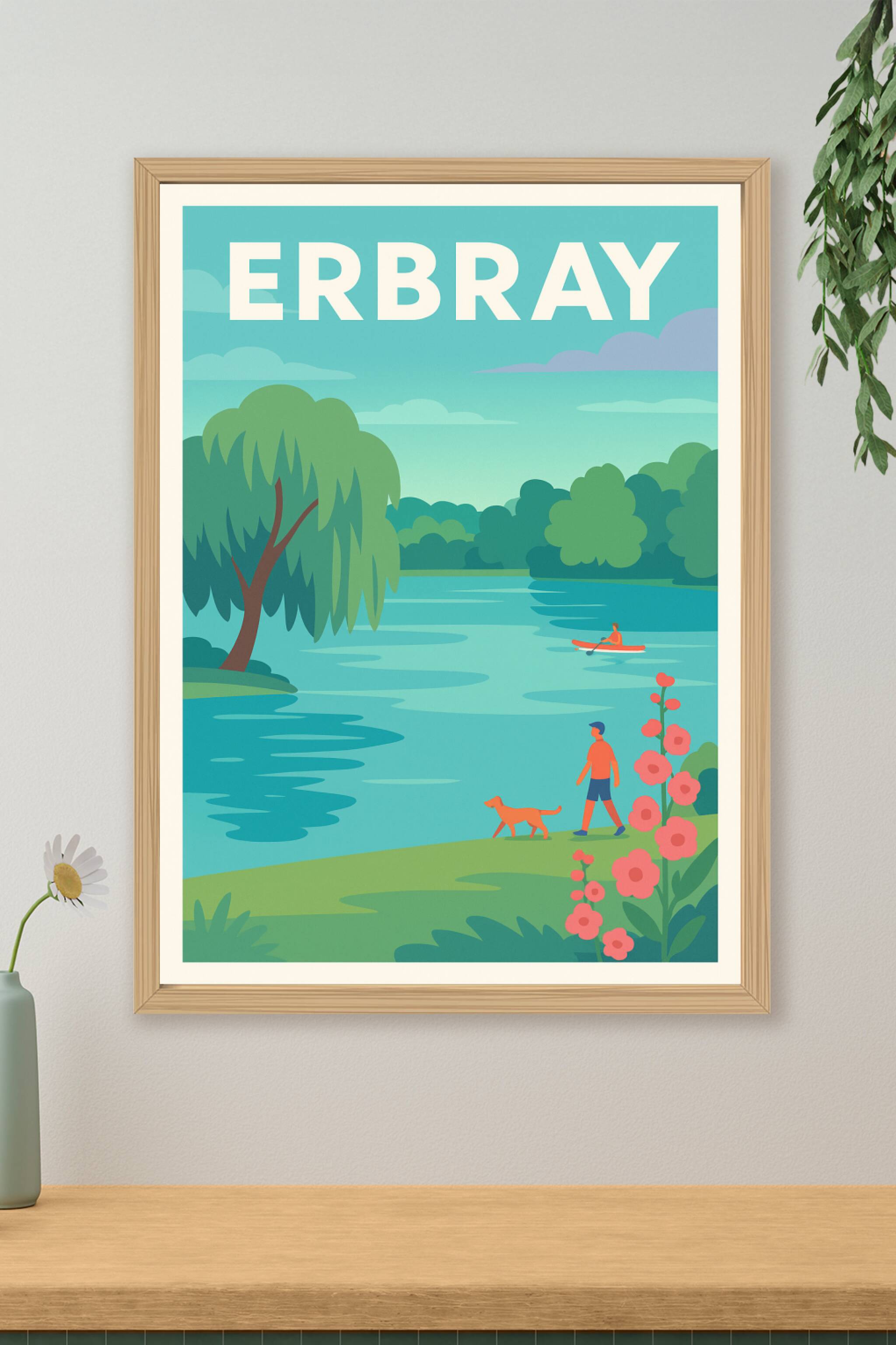 Affiche de Erbray - Promenade paisible au bord de l'eau