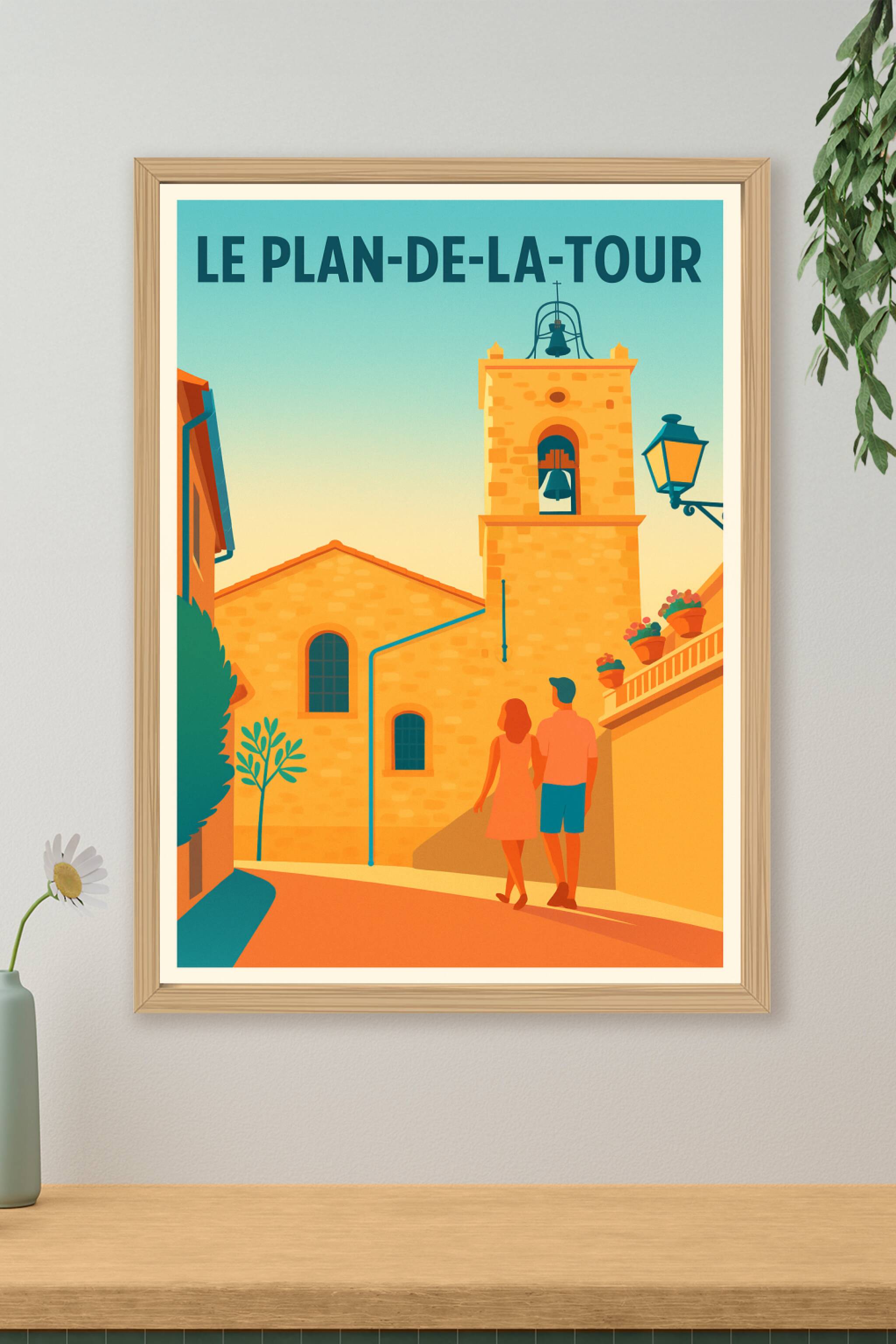 Affiche de Le Plan-de-la-Tour - Escapade ensoleillée au cœur du village