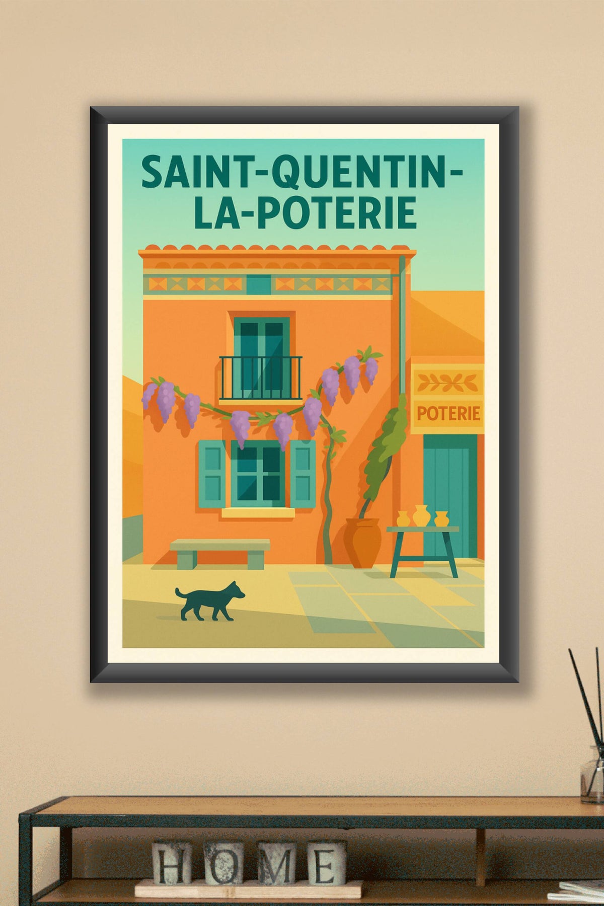 Affiche de Saint-Quentin-la-Poterie - Charme et tradition en lumière