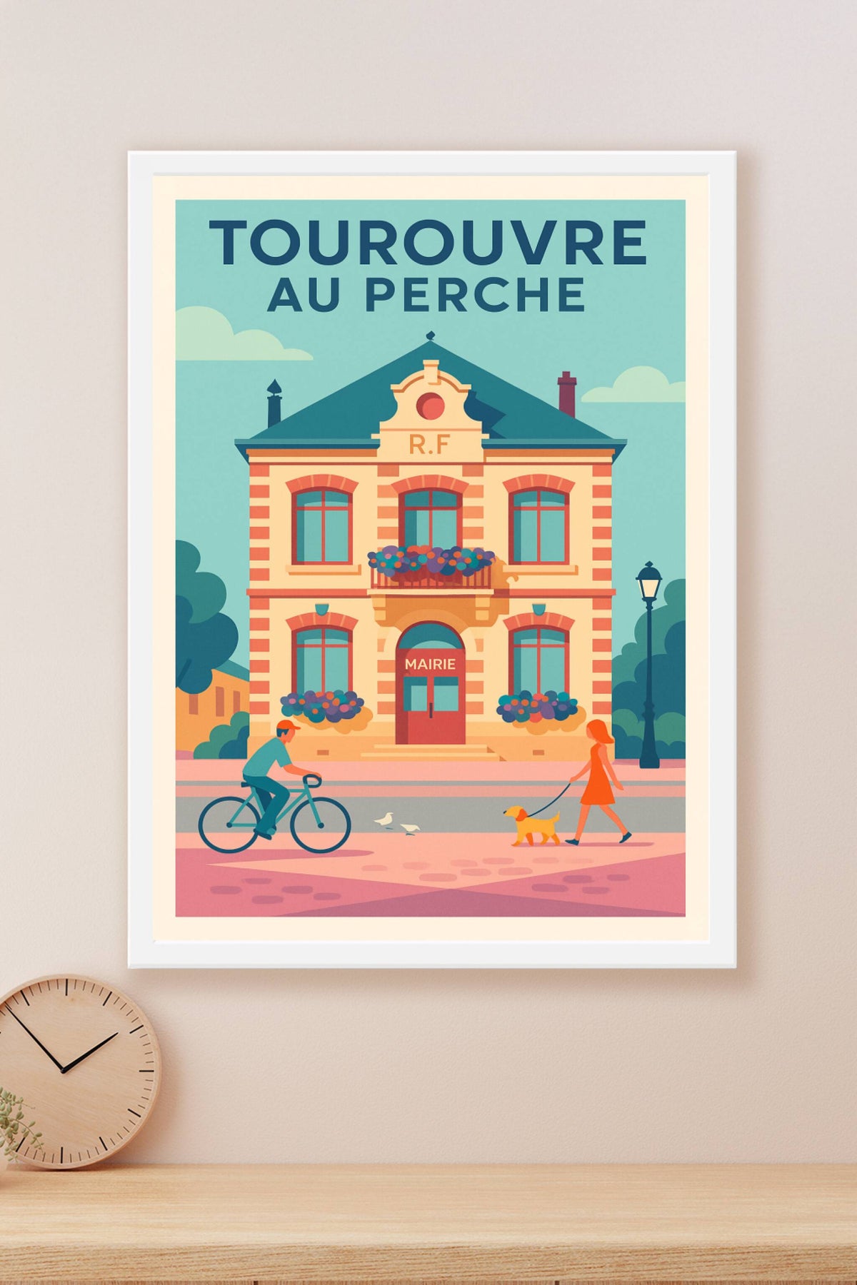 Affiche de Tourouvre au Perche - Charme et sérénité du centre-ville