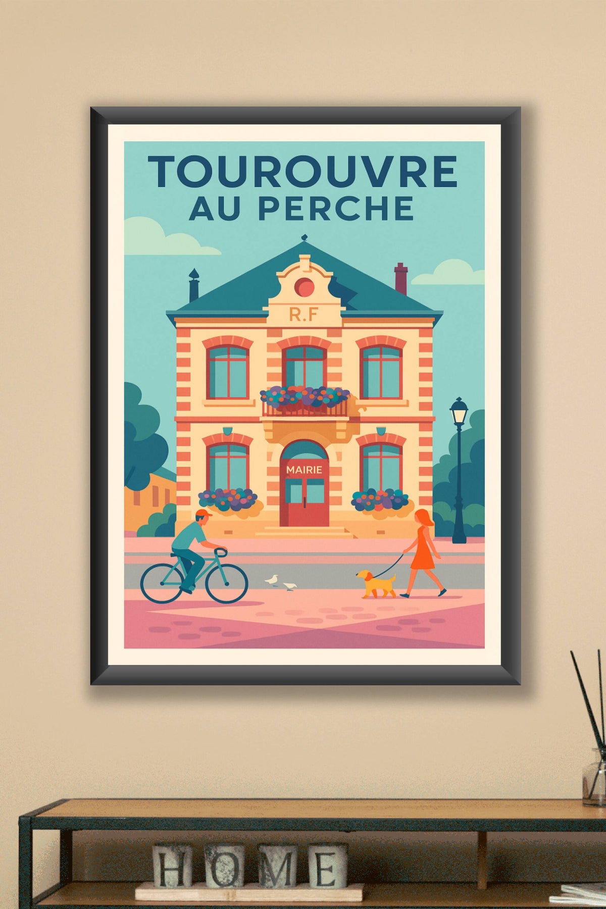 Affiche de Tourouvre au Perche - Charme et sérénité du centre-ville