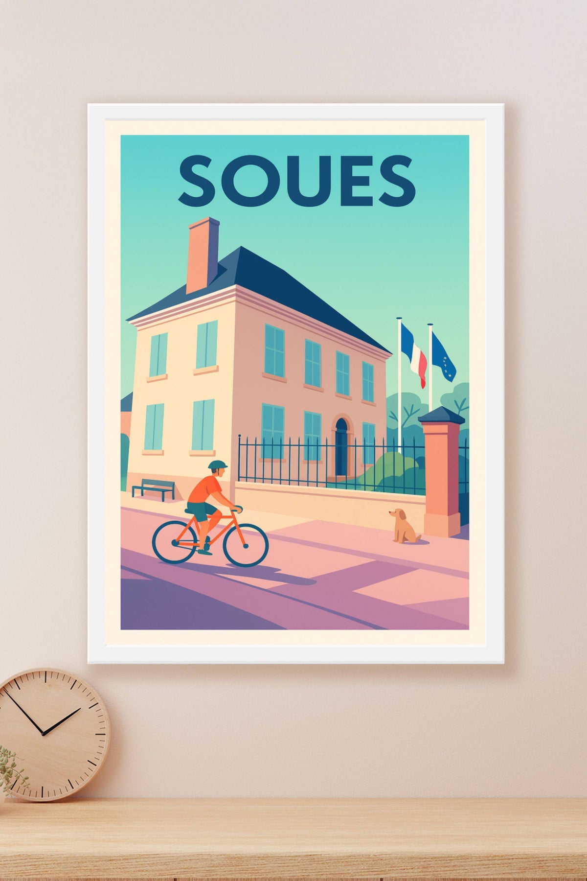 Affiche de Soues - Une balade tranquille au cœur de la ville