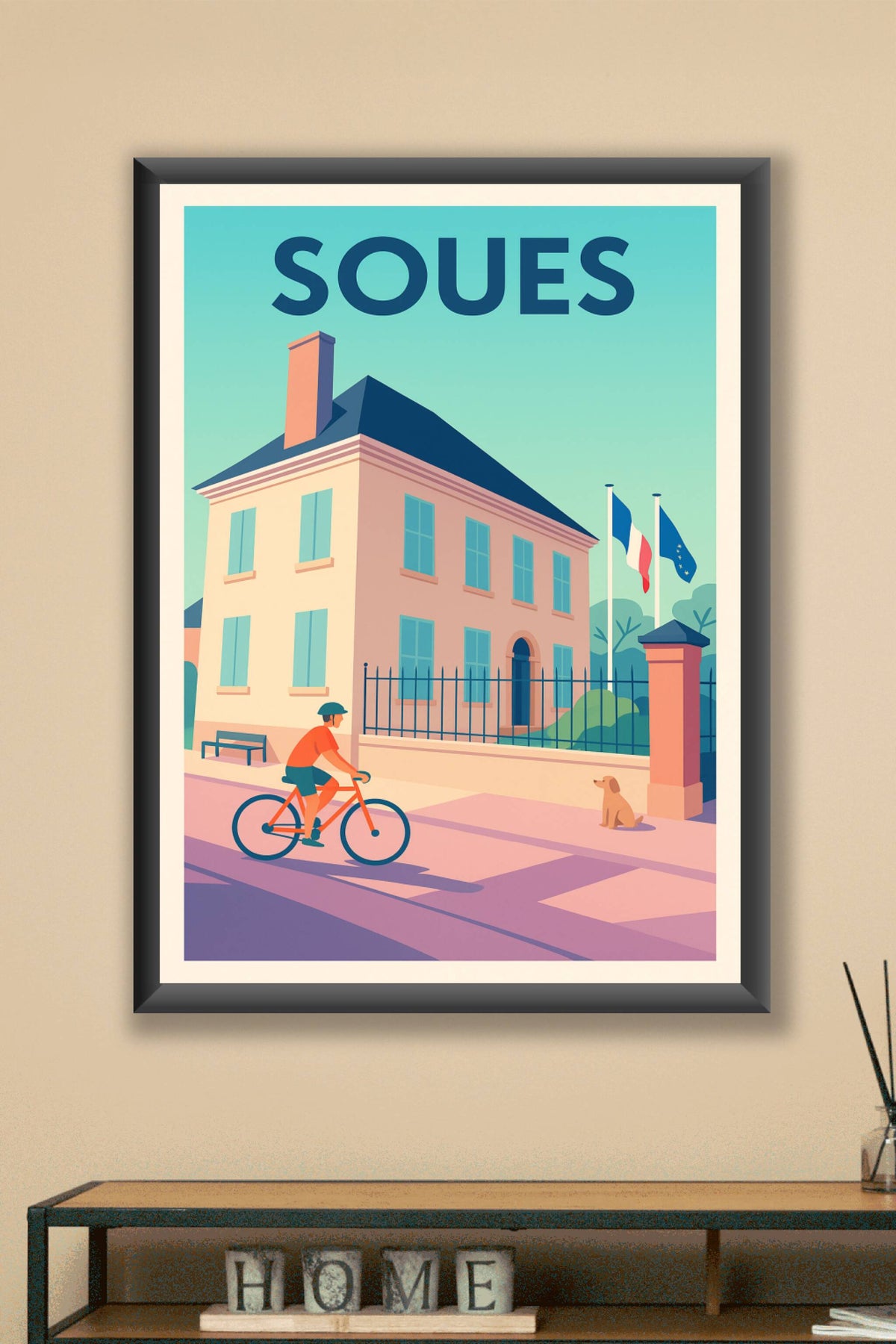 Affiche de Soues - Une balade tranquille au cœur de la ville