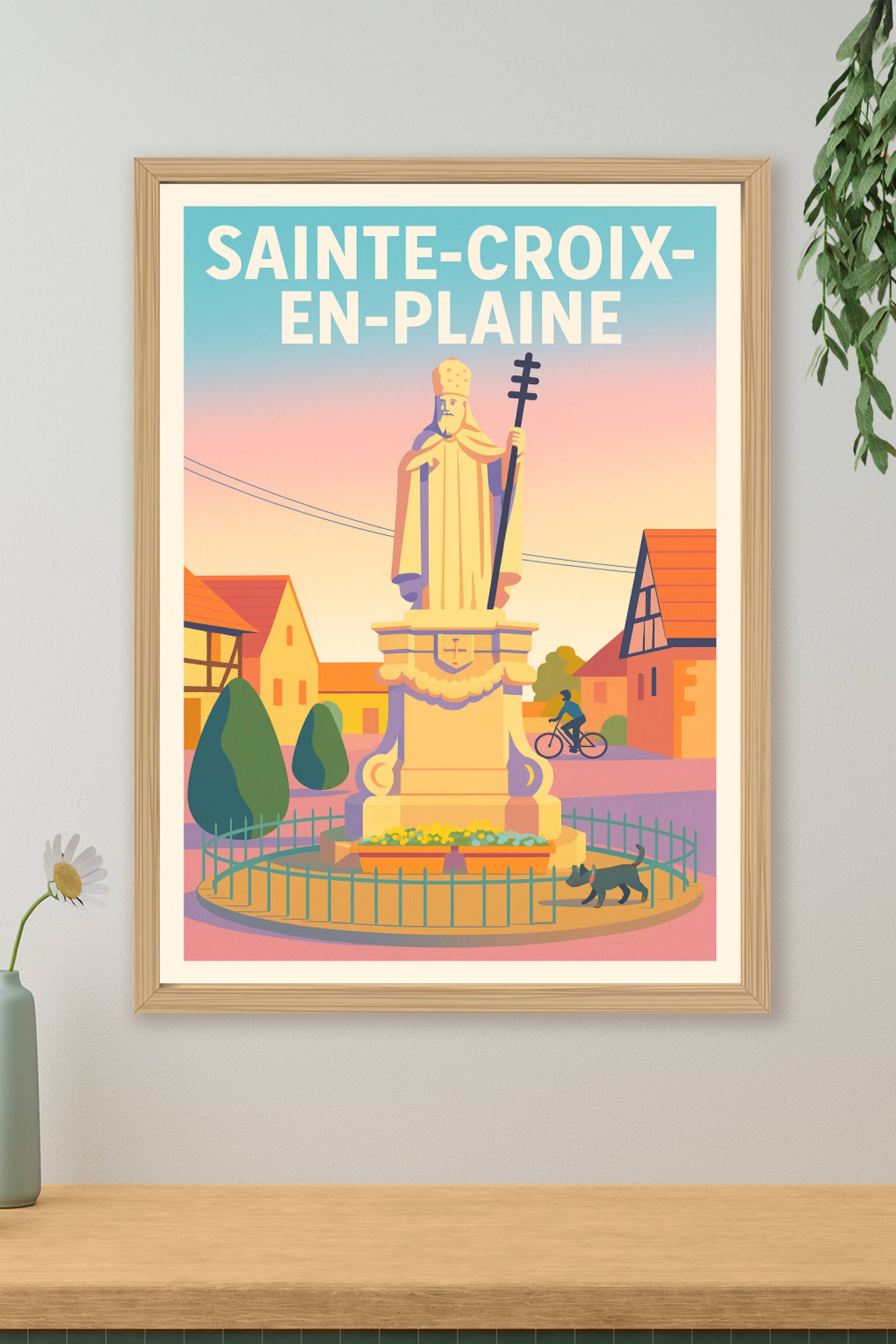 Affiche de Sainte-Croix-en-Plaine - Charme et authenticité au cœur de l'Alsace