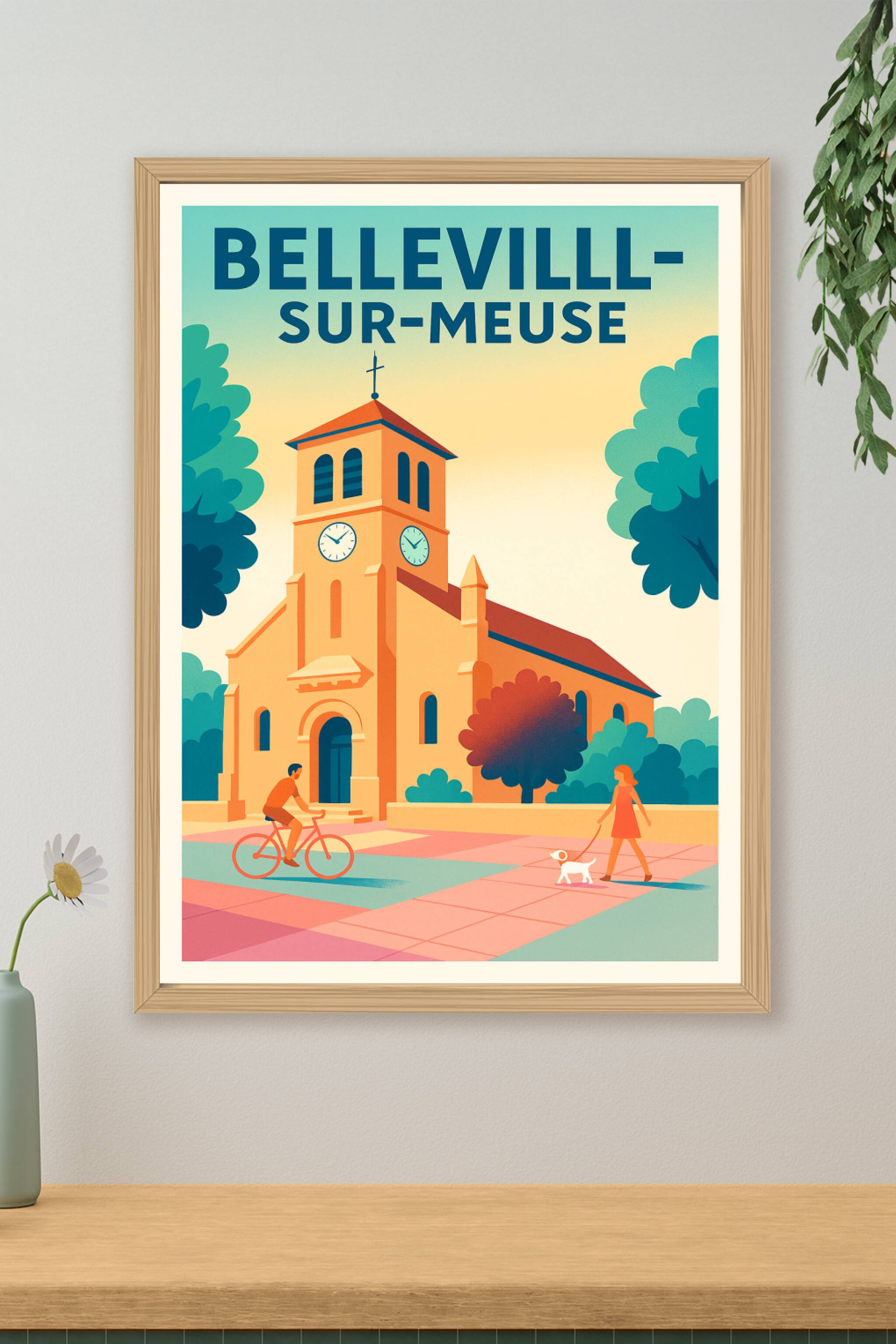 Affiche de Belleville-sur-Meuse - Charme et Sérénité au Cœur du Village
