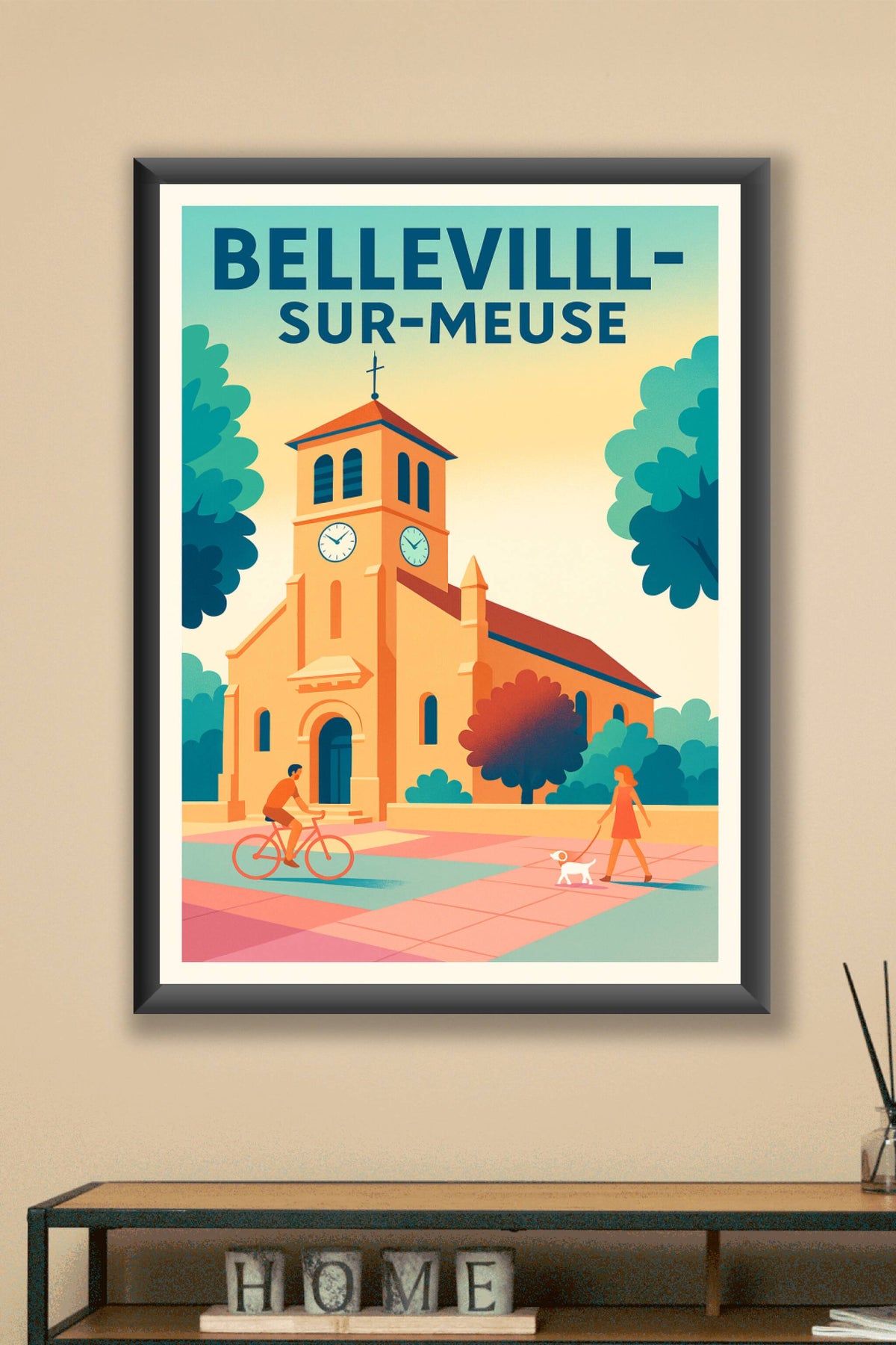 Affiche de Belleville-sur-Meuse - Charme et Sérénité au Cœur du Village