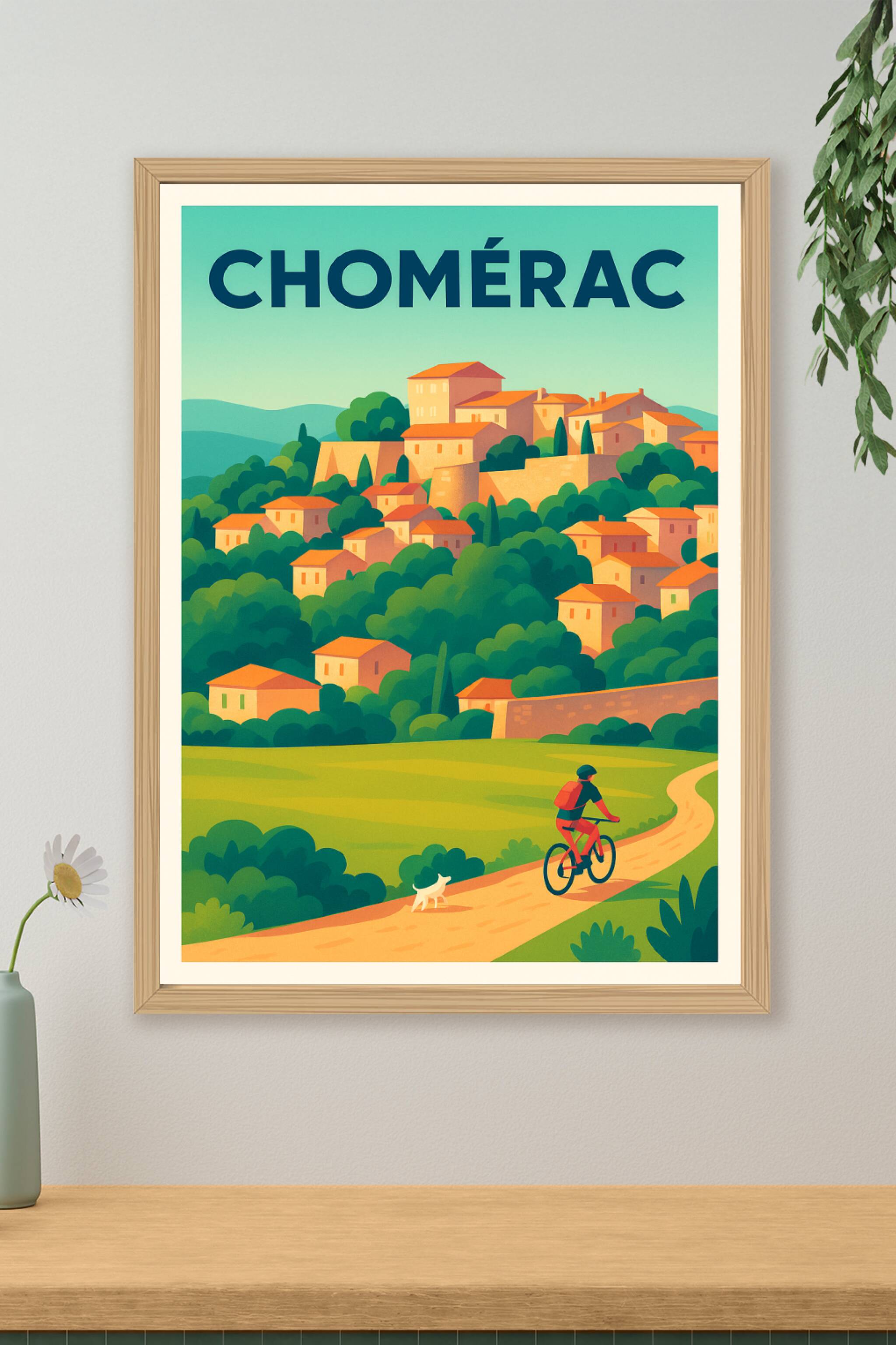 Affiche de Chomérac - Charme et nature en Ardèche