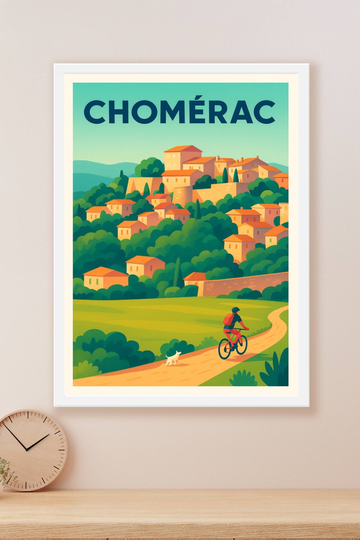 Affiche de Chomérac - Charme et nature en Ardèche