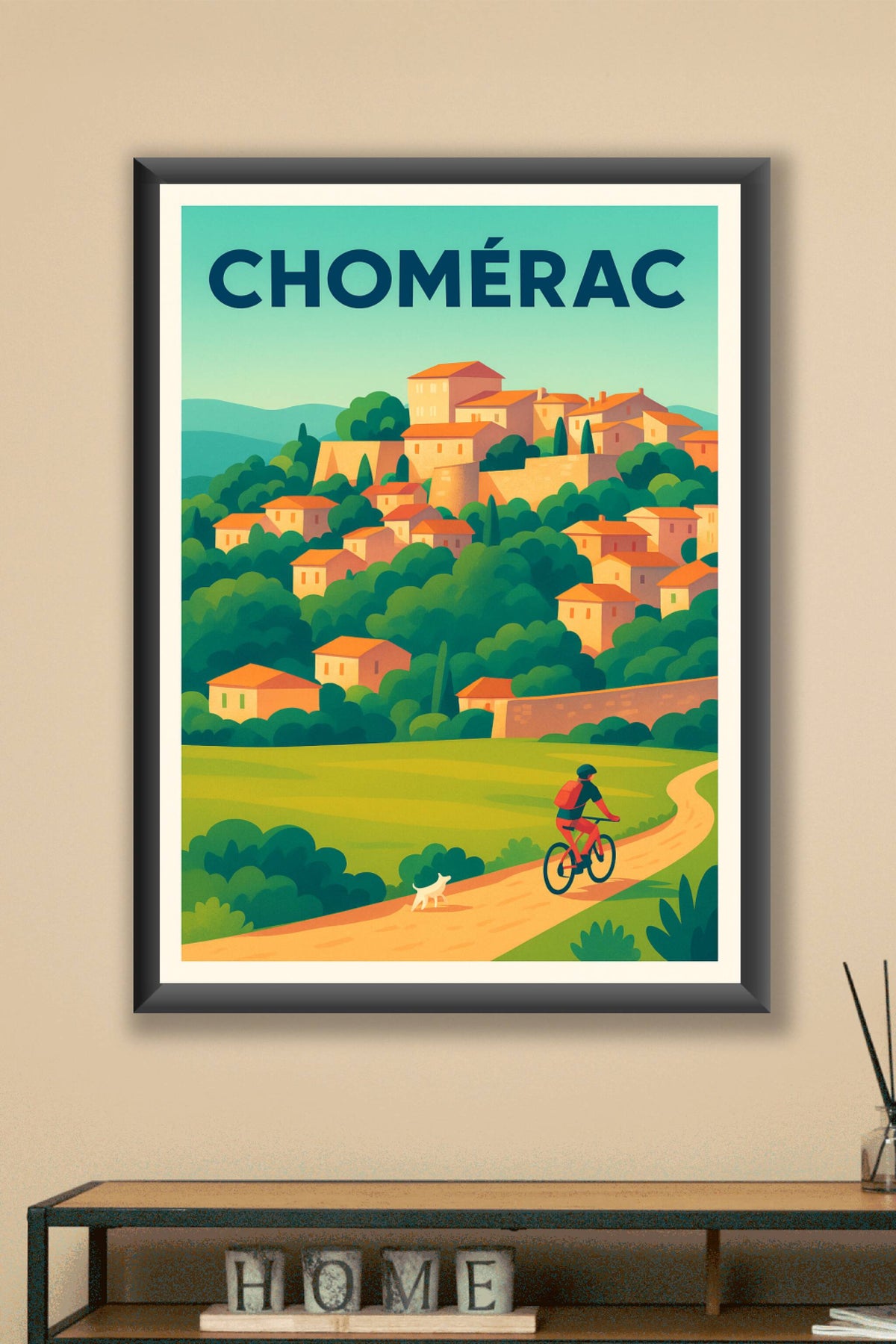 Affiche de Chomérac - Charme et nature en Ardèche