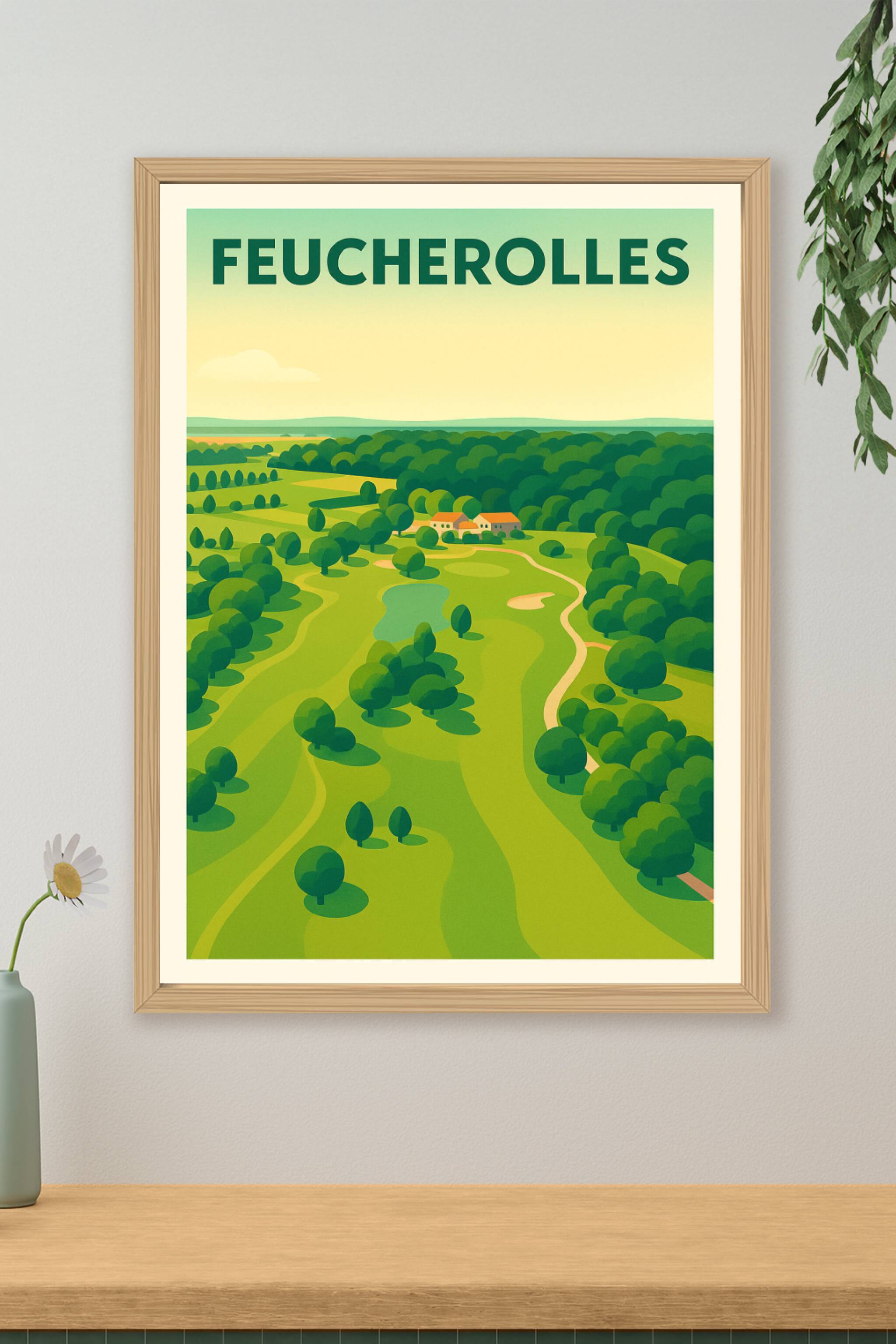 Affiche de Feucherolles - Harmonie Verte et Sérénité Naturelle
