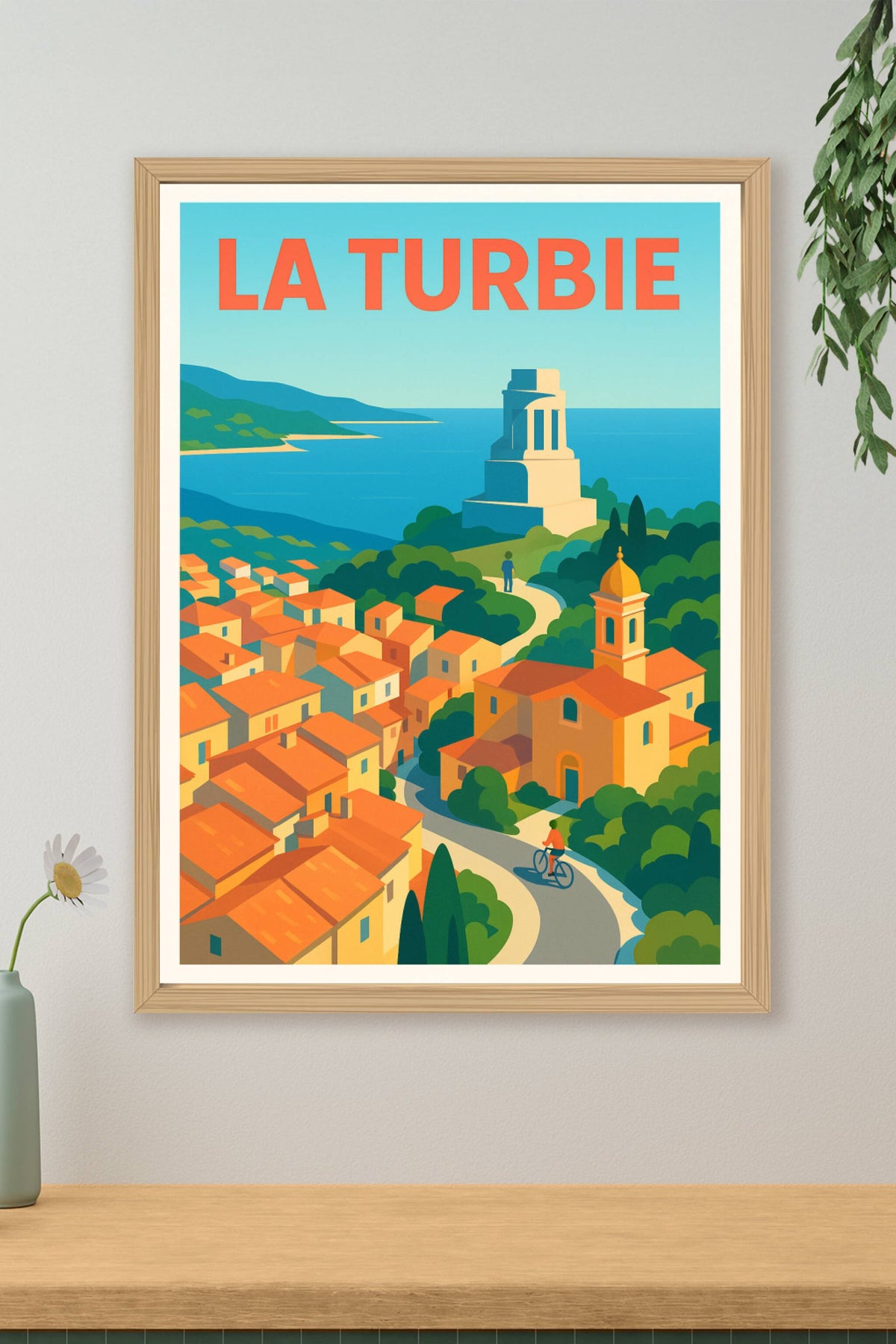 Affiche de La Turbie - Escapade méditerranéenne ensoleillée