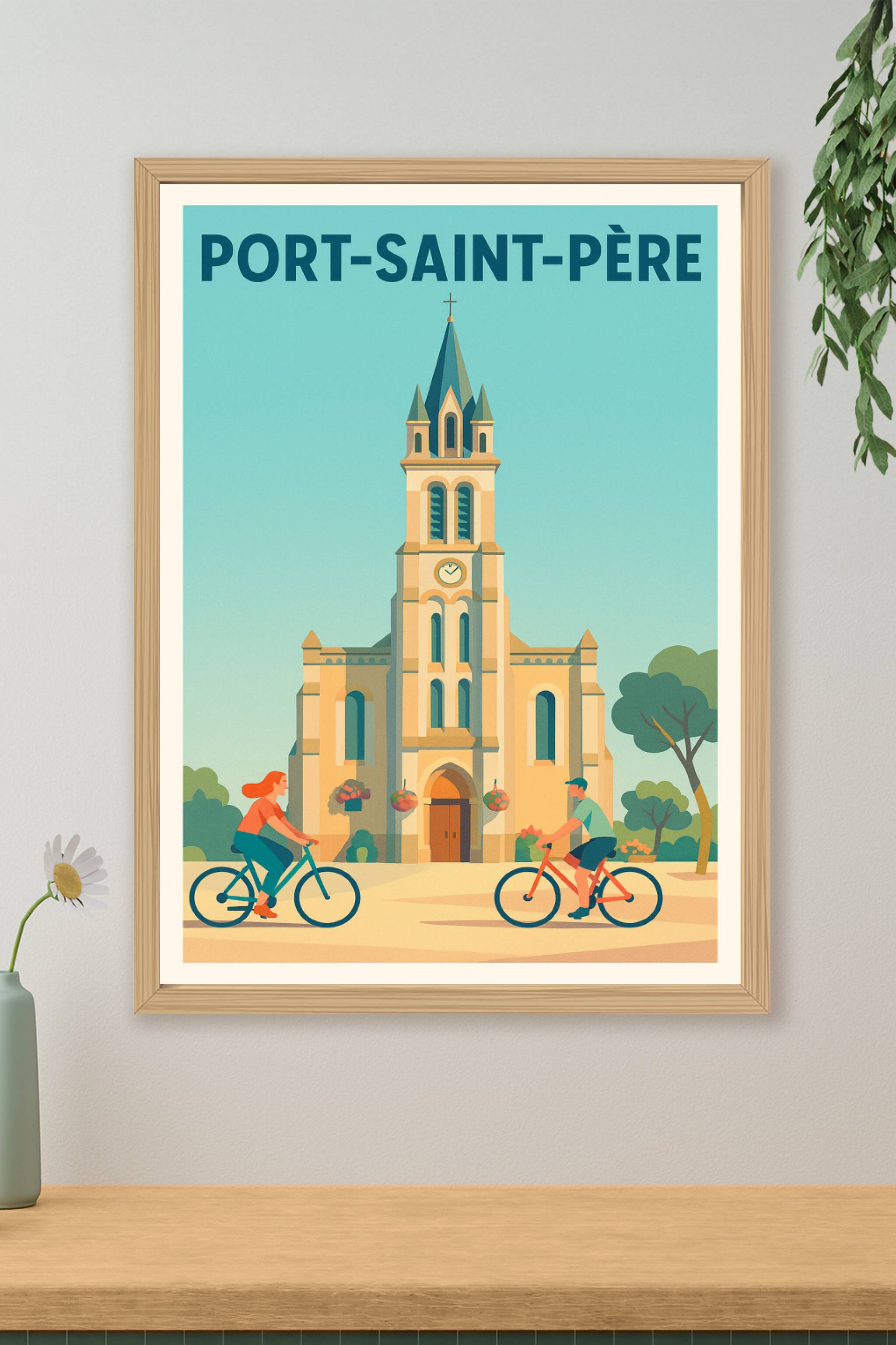Affiche de Port-Saint-Père - Charme et douceur de vivre en Loire-Atlantique