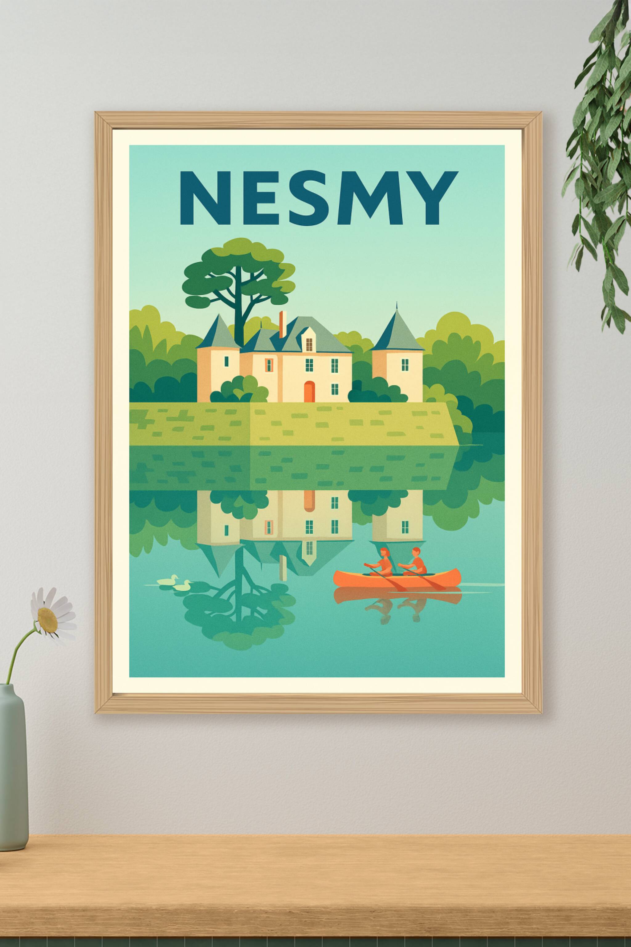 Affiche de Nesmy - L'élégance paisible au fil de l'eau
