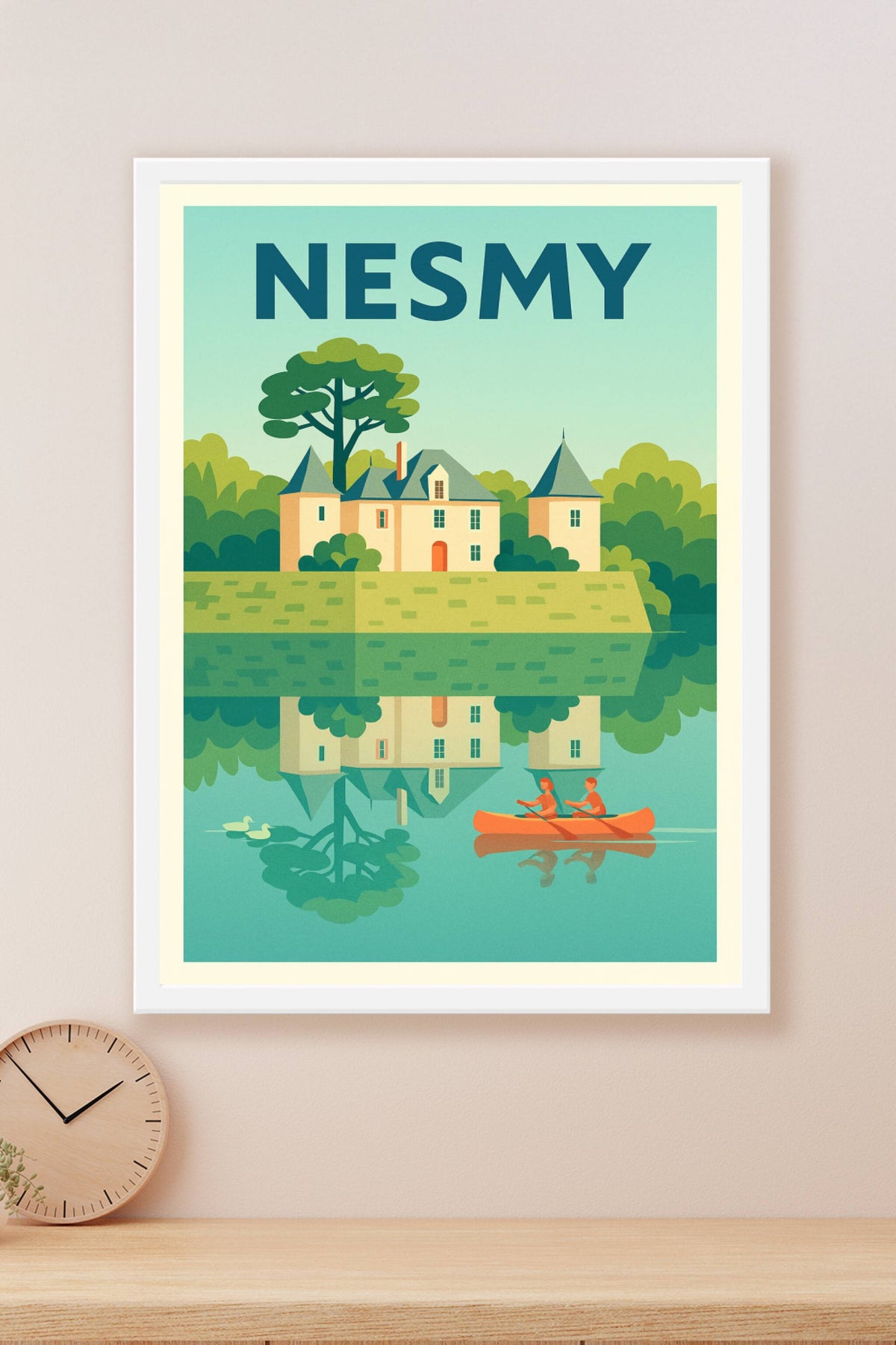 Affiche de Nesmy - L'élégance paisible au fil de l'eau