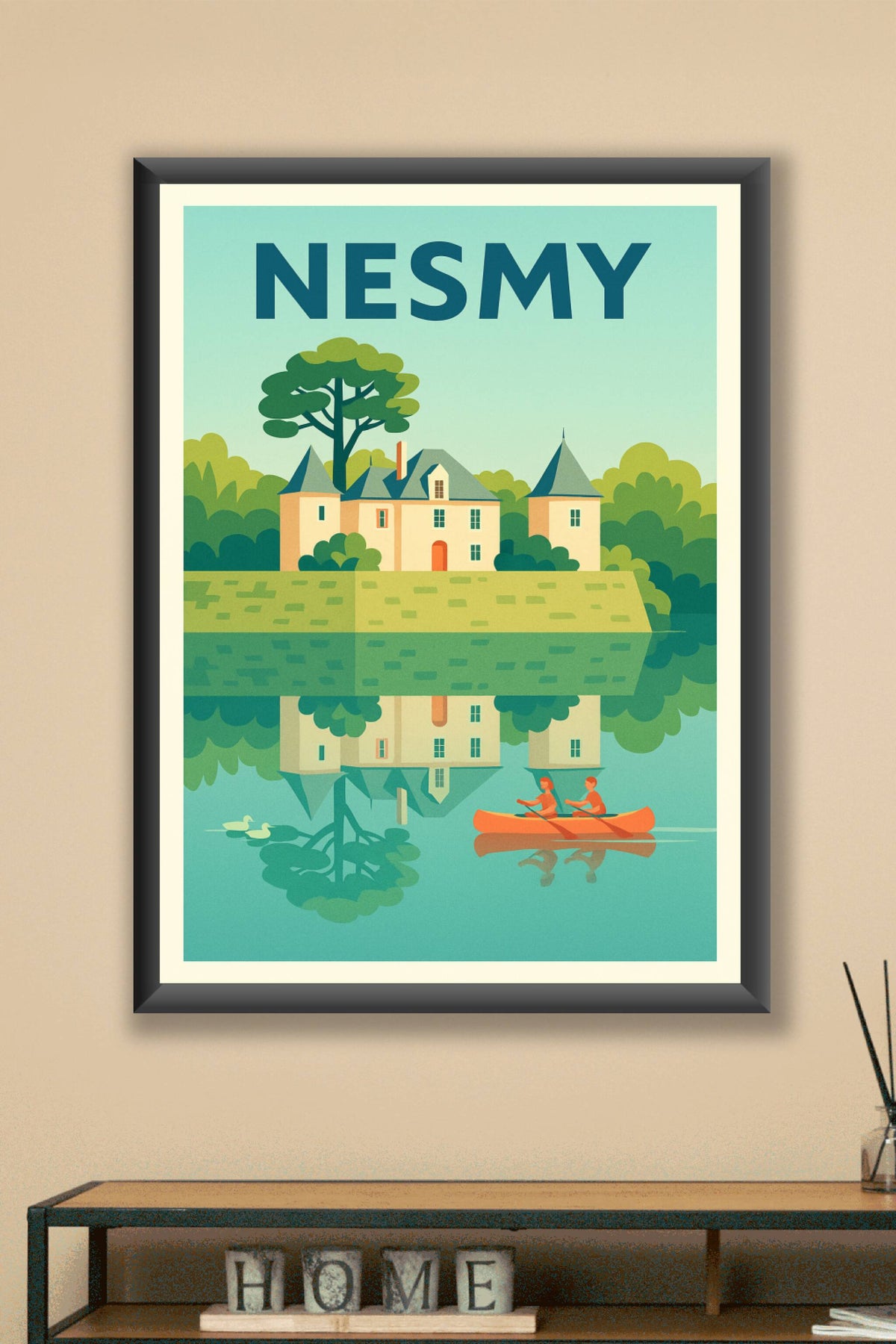 Affiche de Nesmy - L'élégance paisible au fil de l'eau