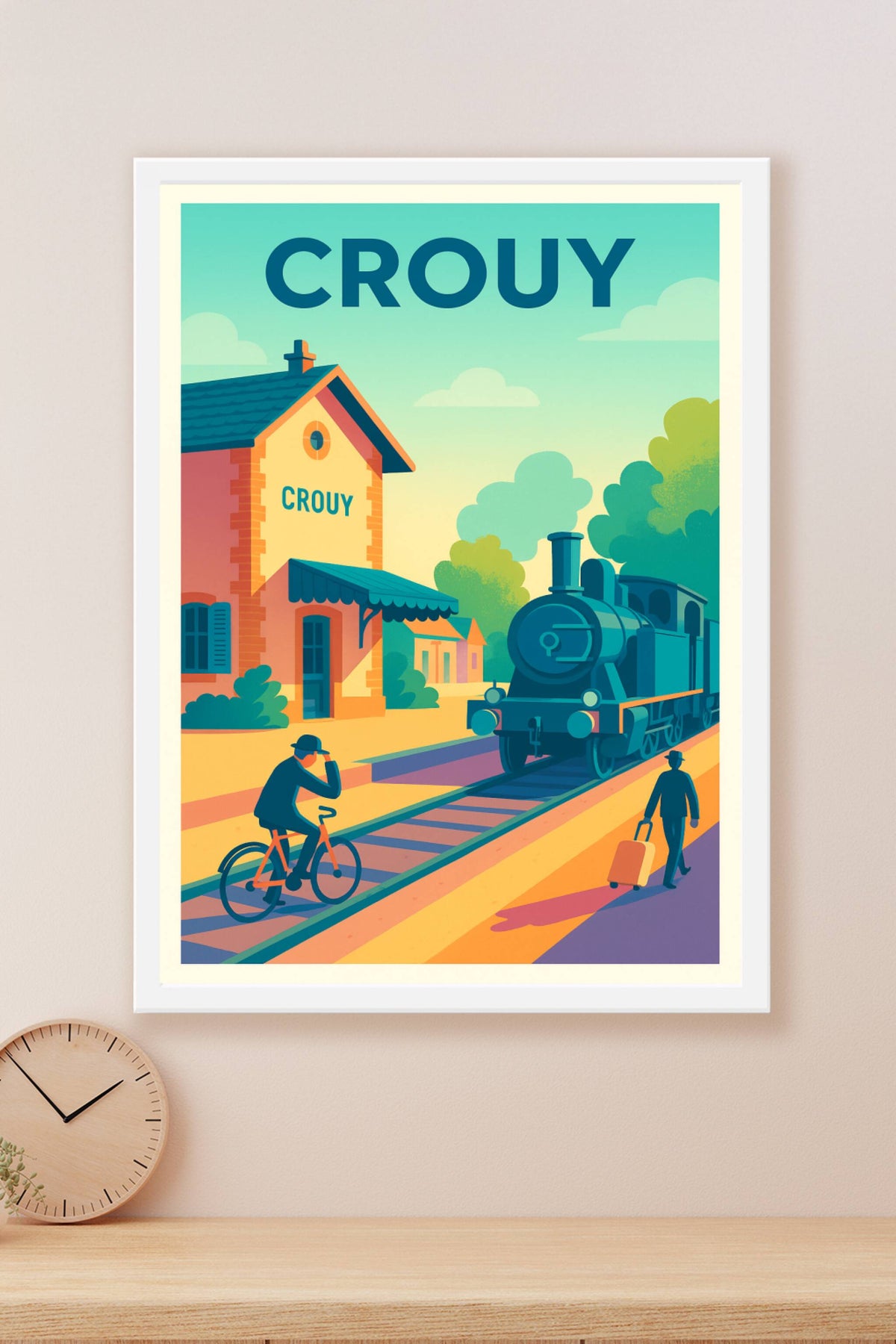 Affiche de Crouy - Escapade rétro à la gare