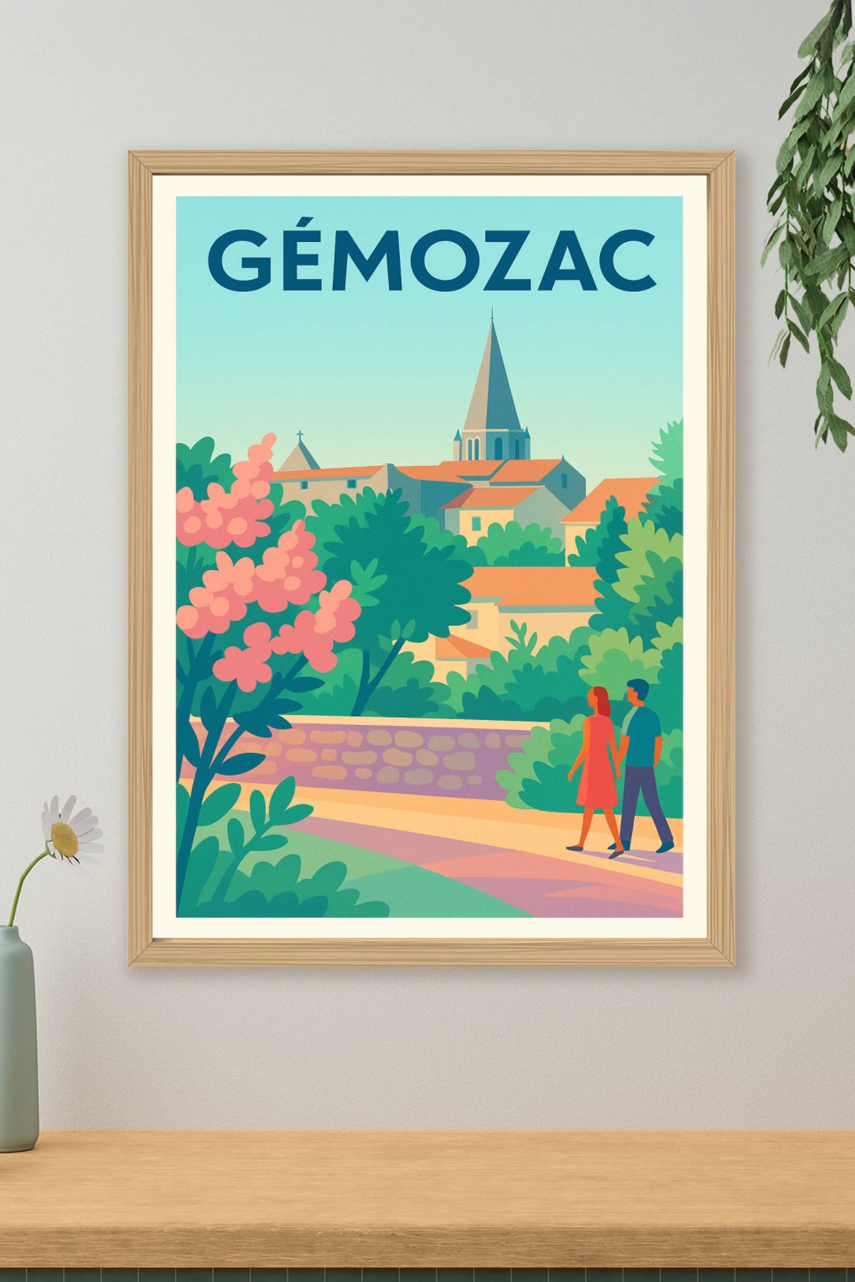 Affiche de Gémozac - Promenade bucolique en Charente-Maritime