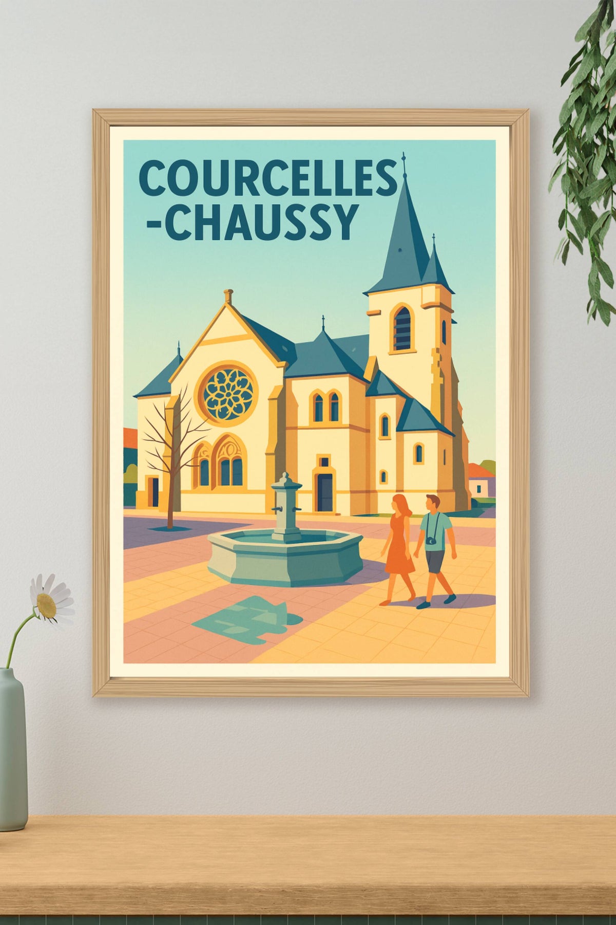 Affiche de Courcelles-Chaussy - Charme et histoire au cœur du village