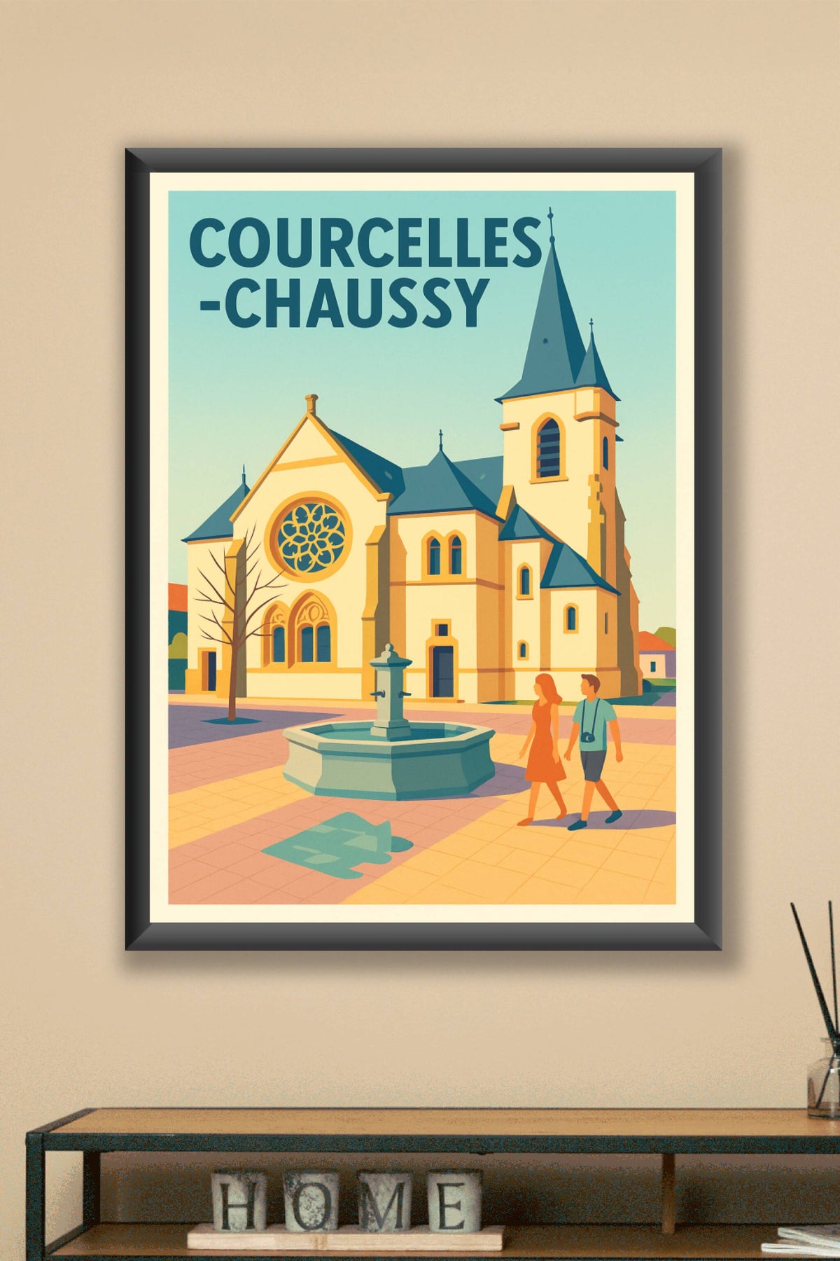 Affiche de Courcelles-Chaussy - Charme et histoire au cœur du village