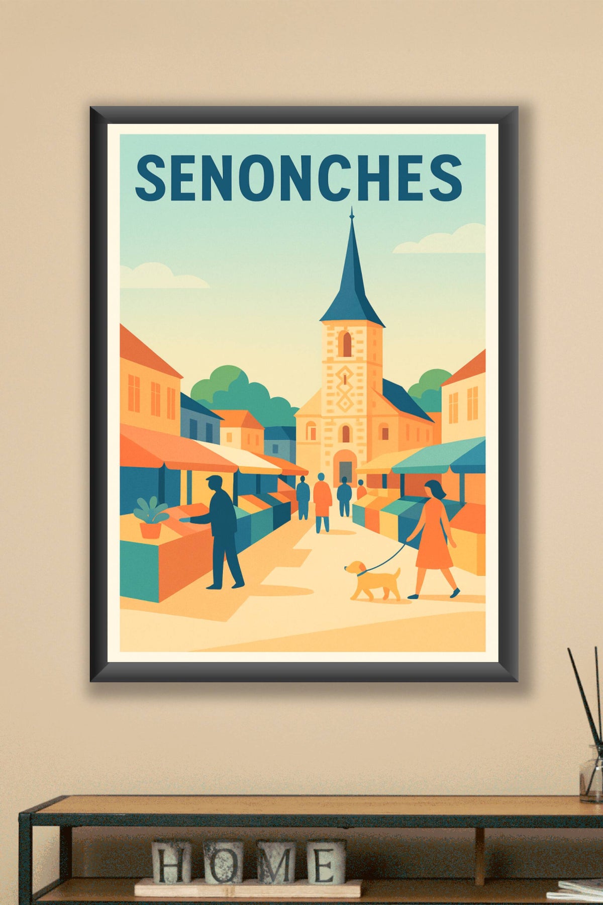 Affiche de Senonches - L'essence d'un marché au charme authentique