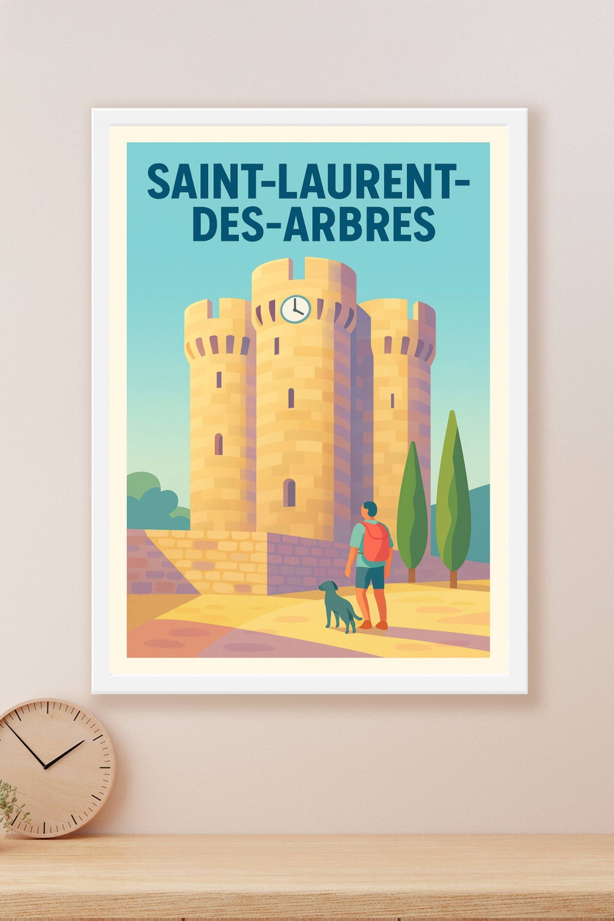 Affiche de Saint-Laurent-des-Arbres - Découvrez son charme médiéval