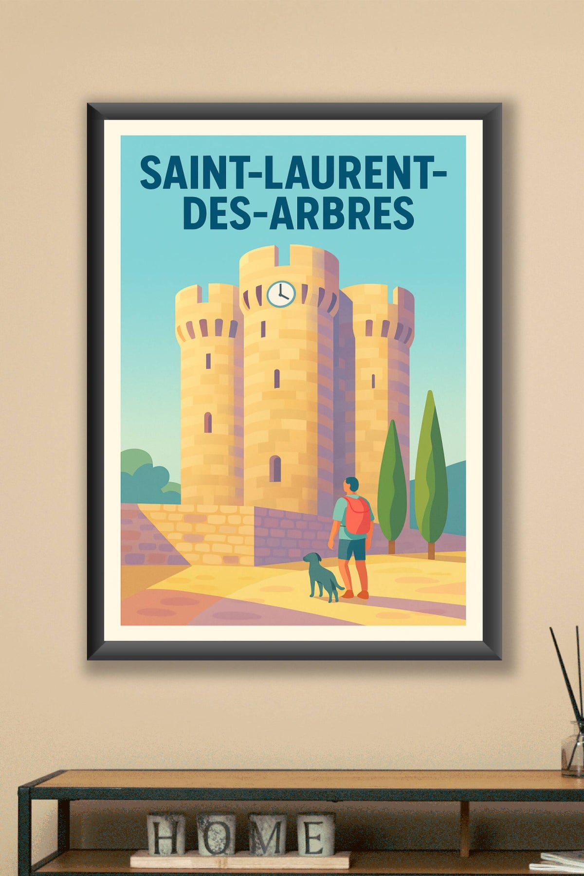 Affiche de Saint-Laurent-des-Arbres - Découvrez son charme médiéval