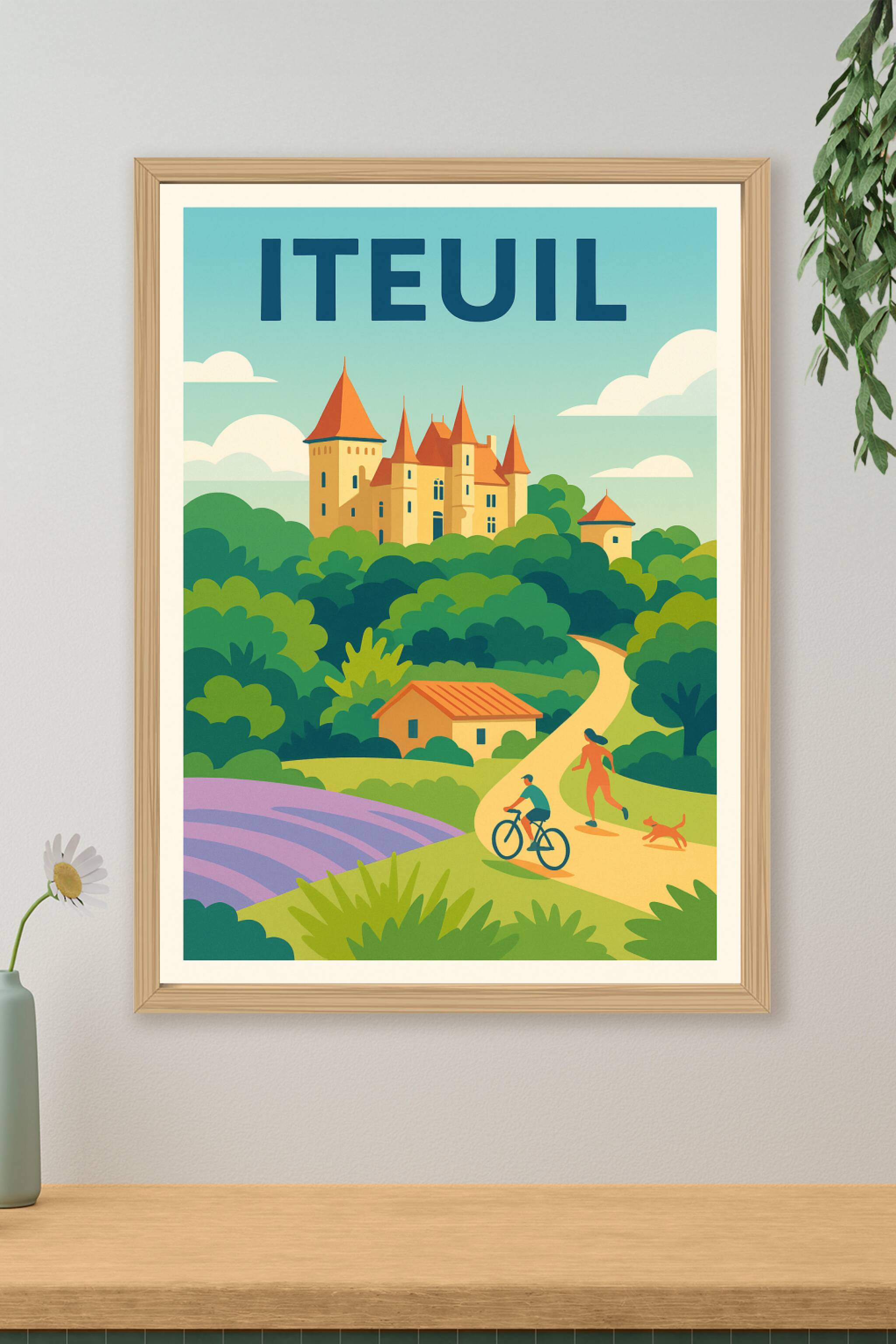 Affiche de Iteuil - Charme bucolique et éclat de nature