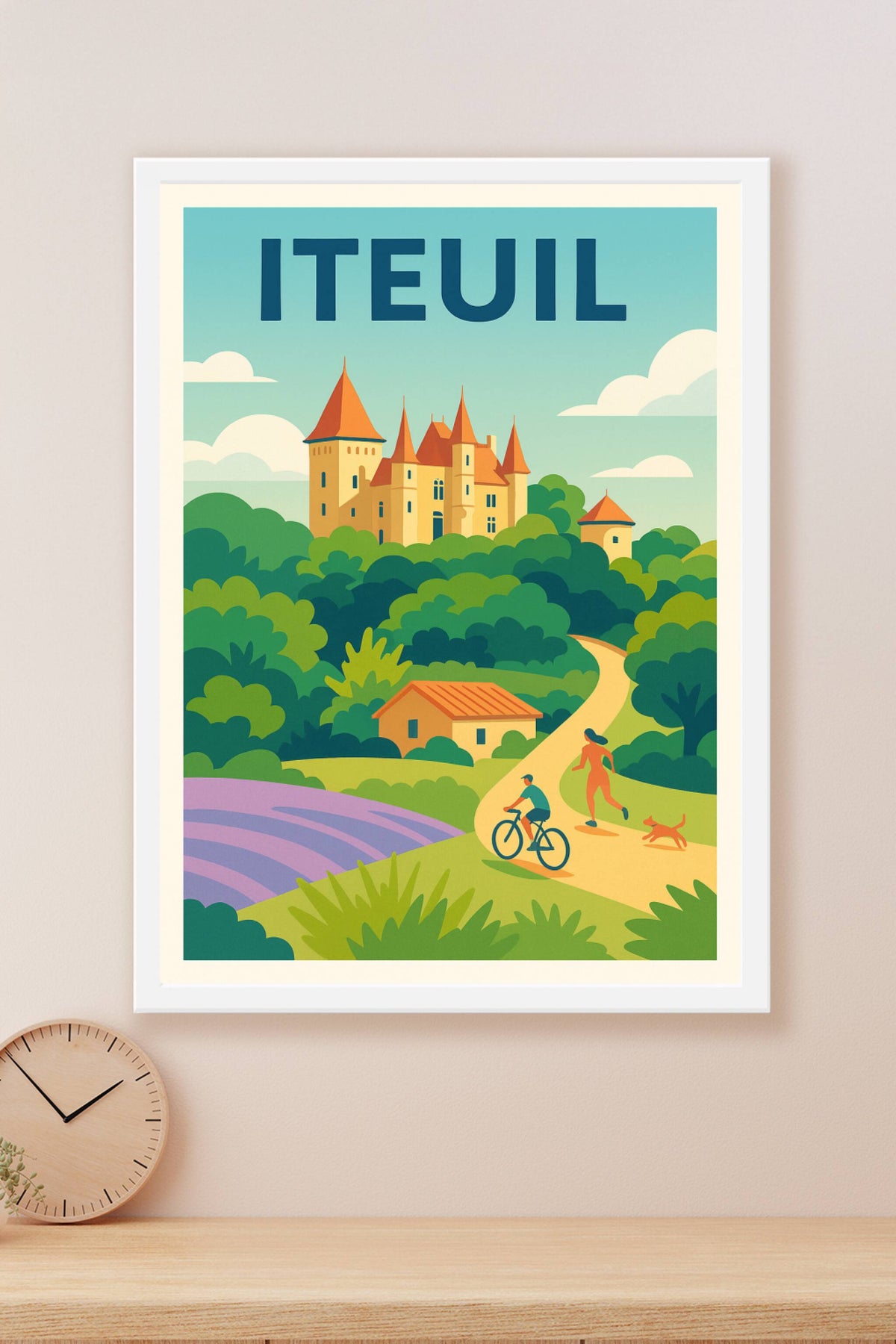Affiche de Iteuil - Charme bucolique et éclat de nature