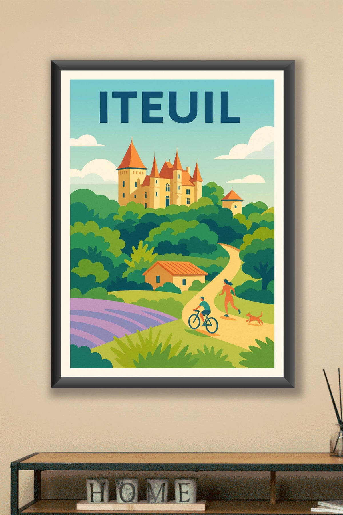 Affiche de Iteuil - Charme bucolique et éclat de nature