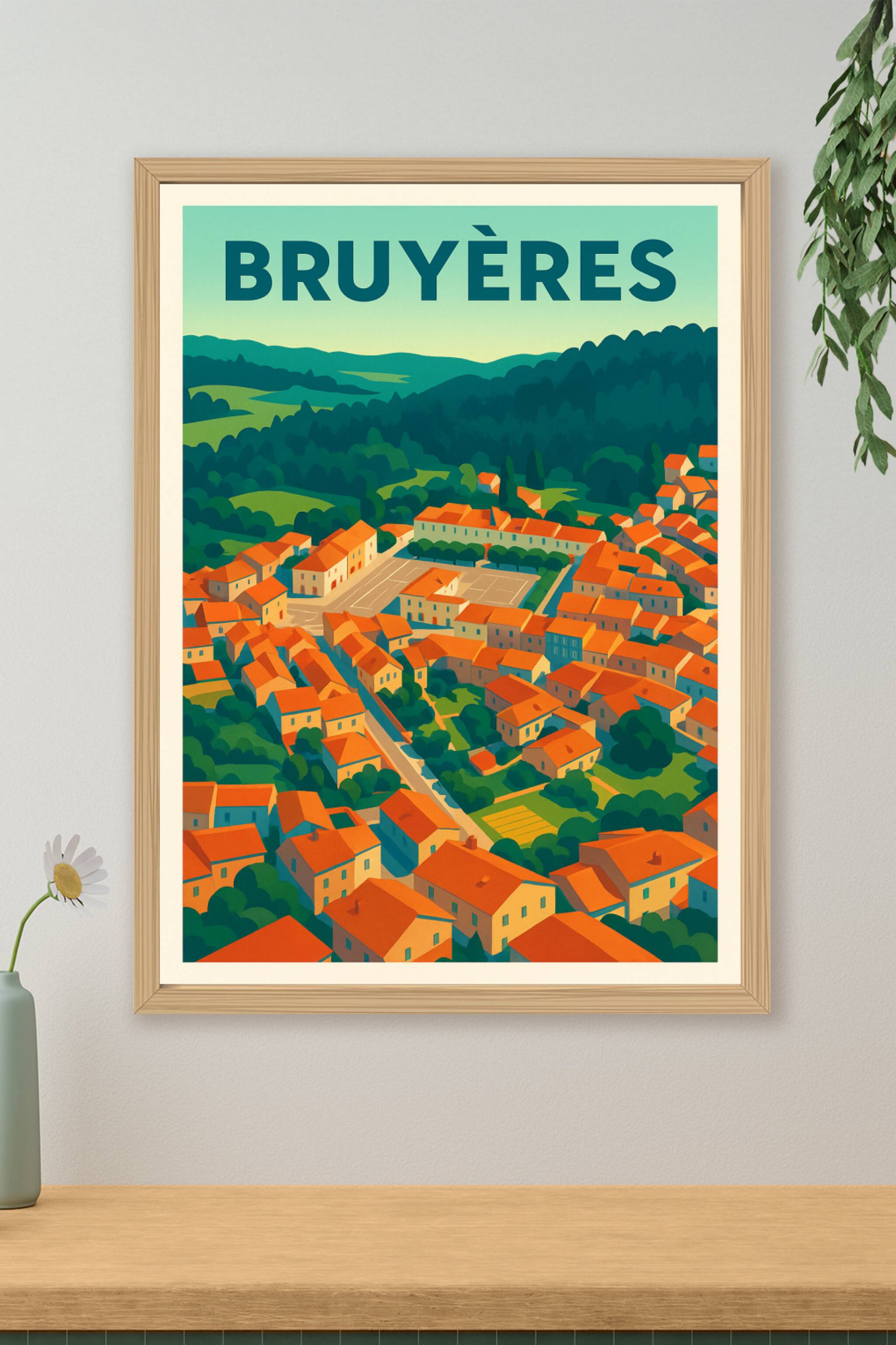 Affiche de Bruyères - Un havre de paix en pleine nature