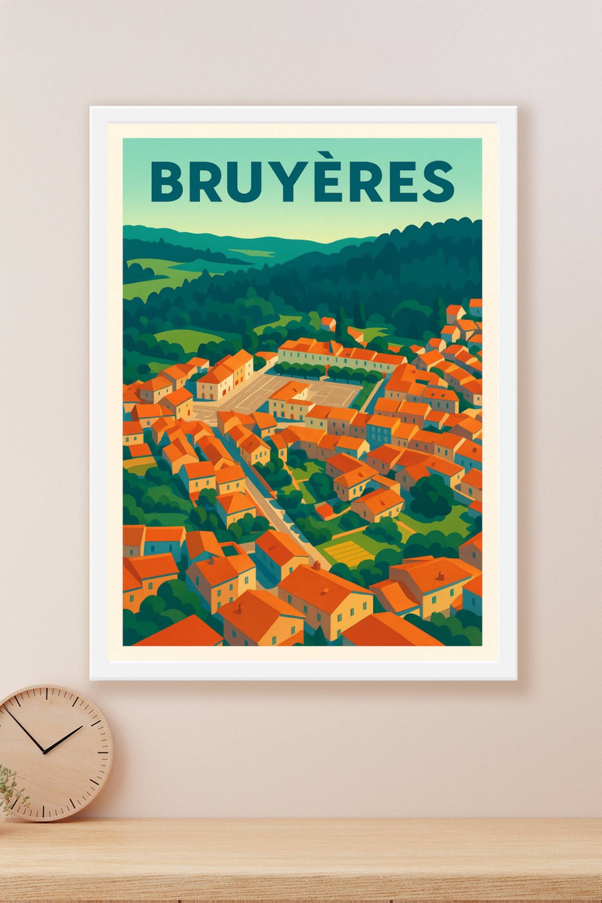 Affiche de Bruyères - Un havre de paix en pleine nature