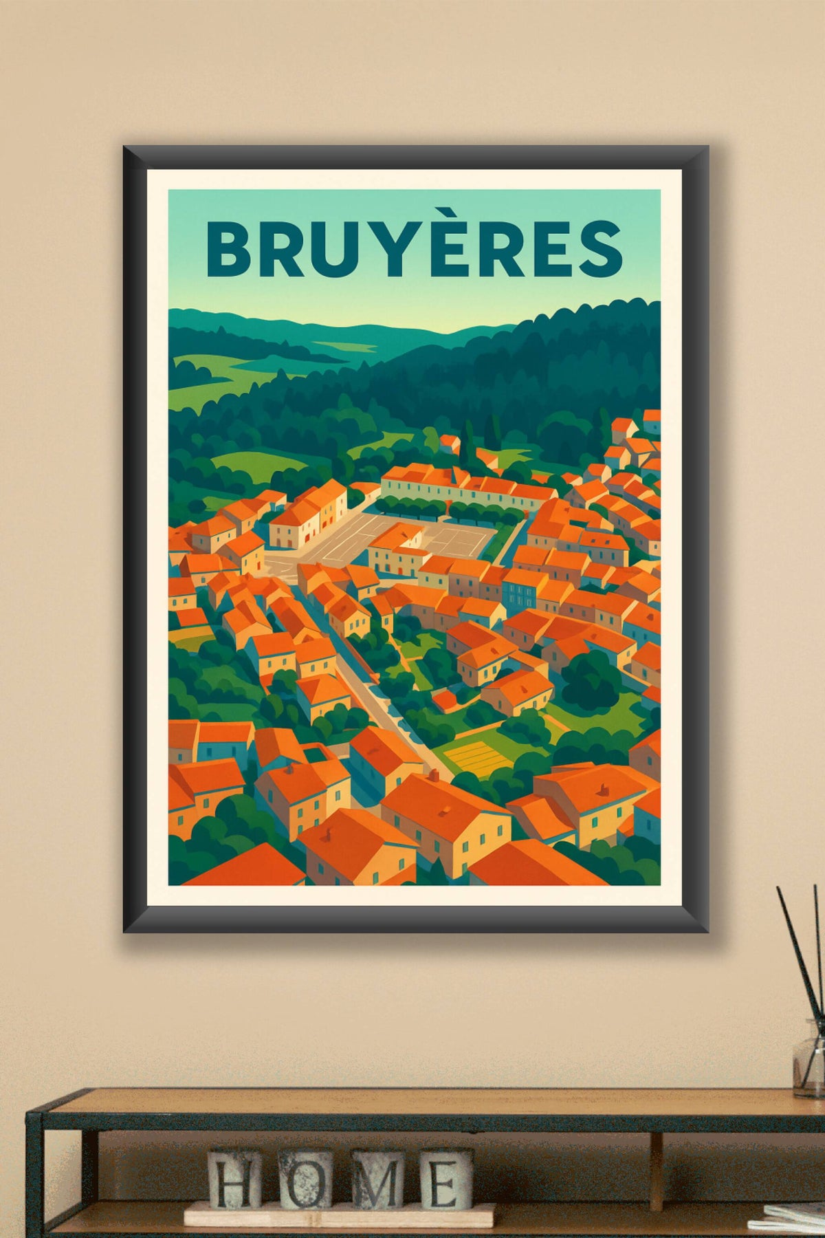 Affiche de Bruyères - Un havre de paix en pleine nature