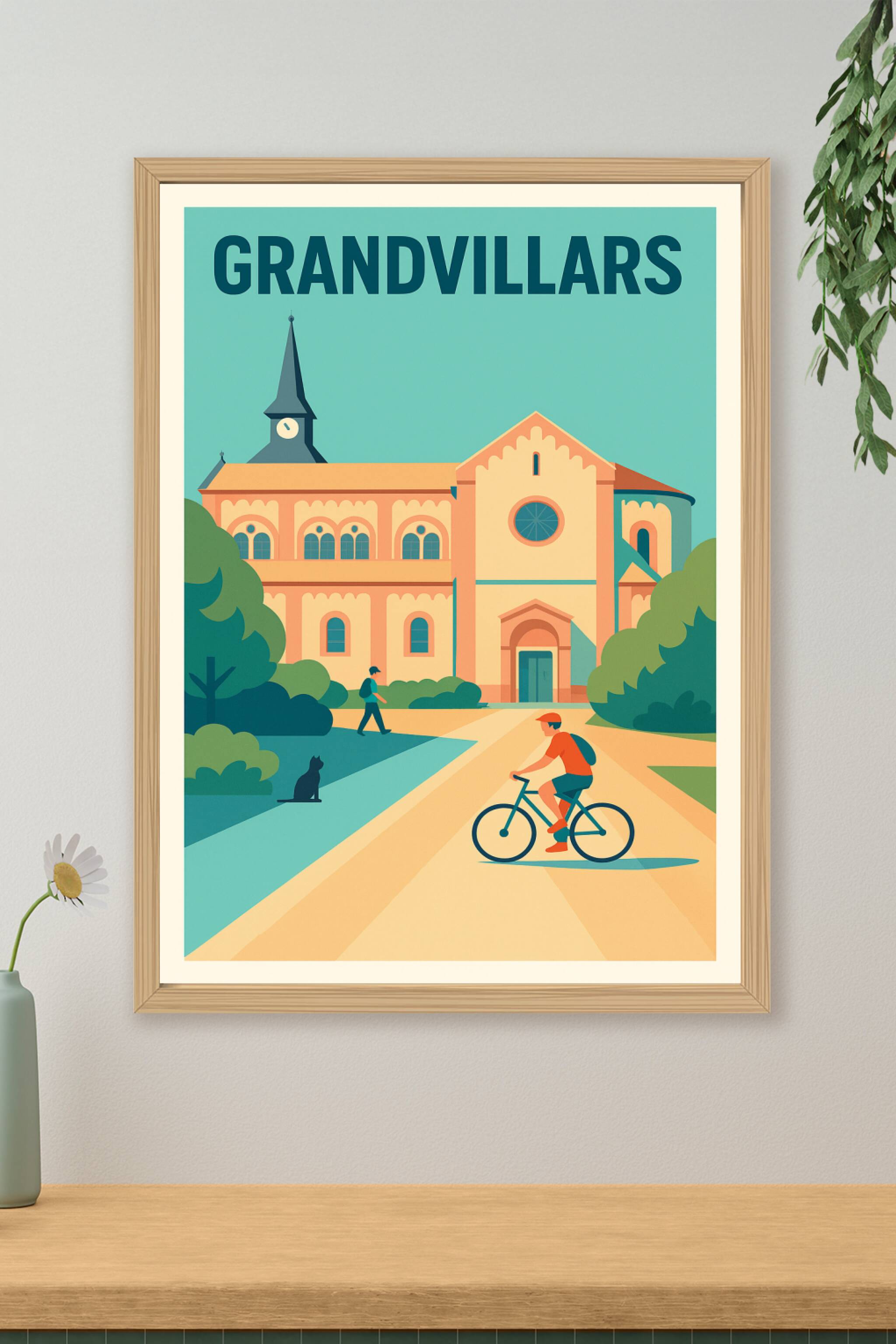 Affiche de Grandvillars - Charme paisible et architectural