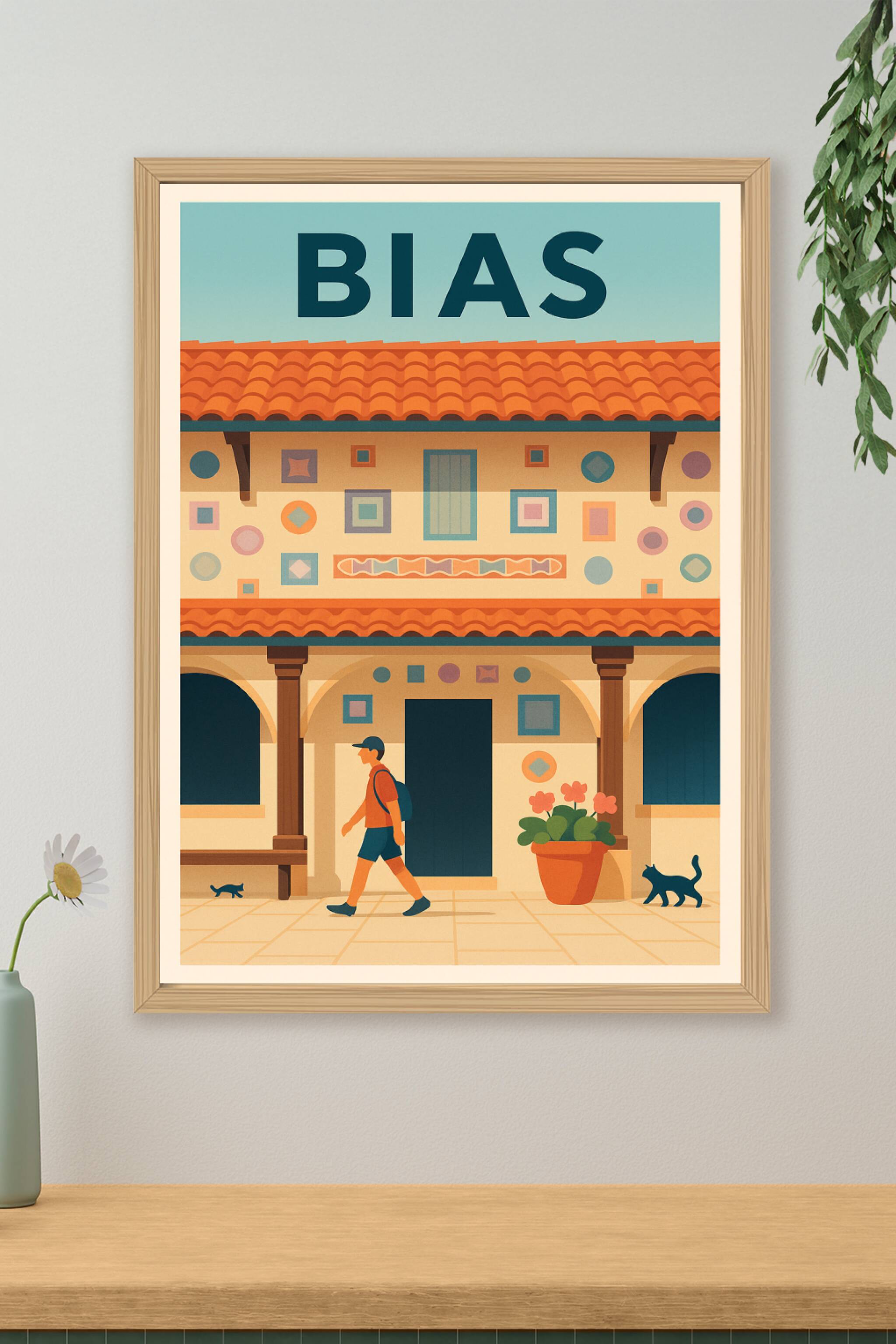 Affiche de Bias - Charme et douceur d'une promenade typique