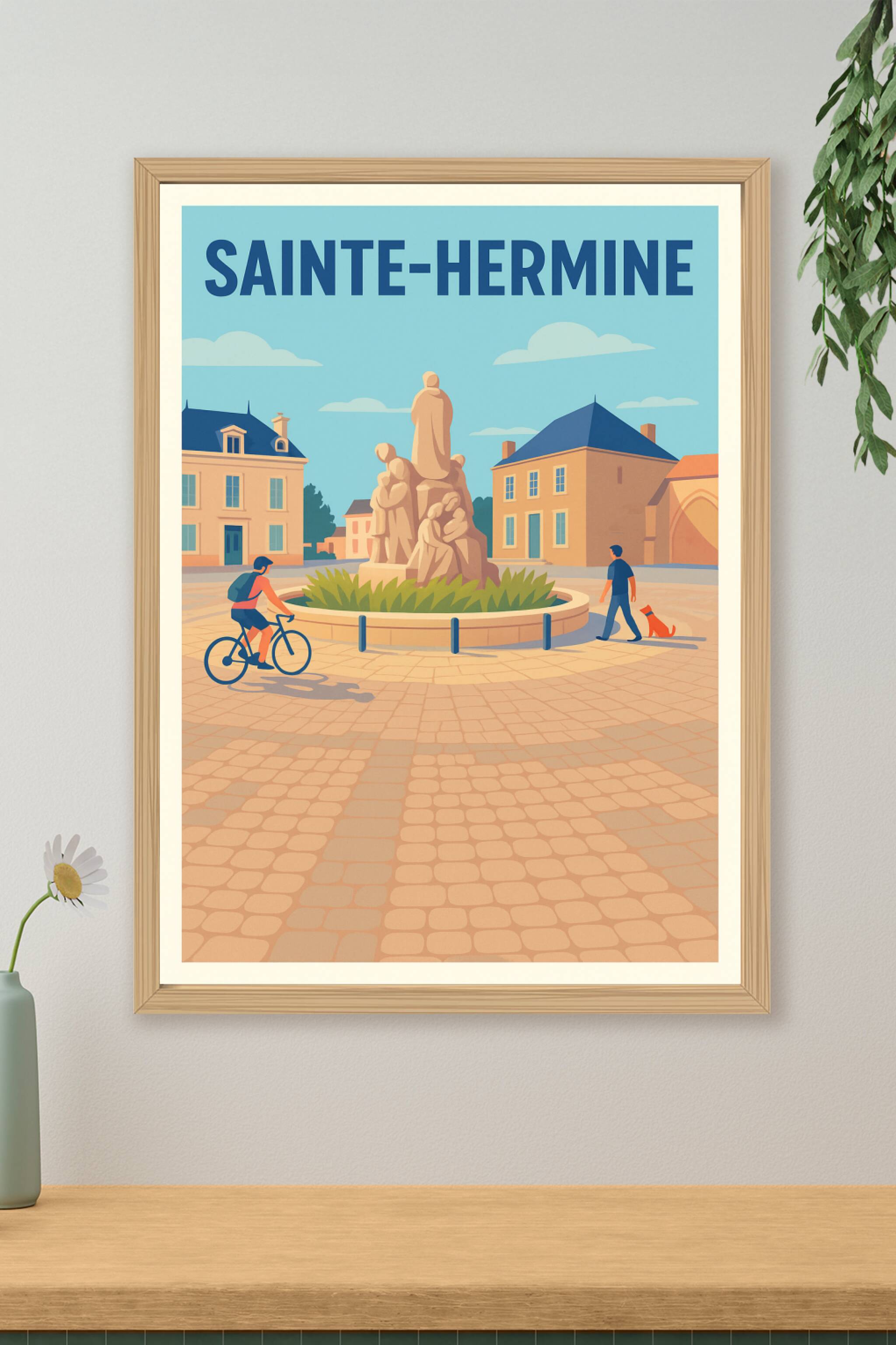 Affiche de Sainte-Hermine - Charme et sérénité au cœur de la ville