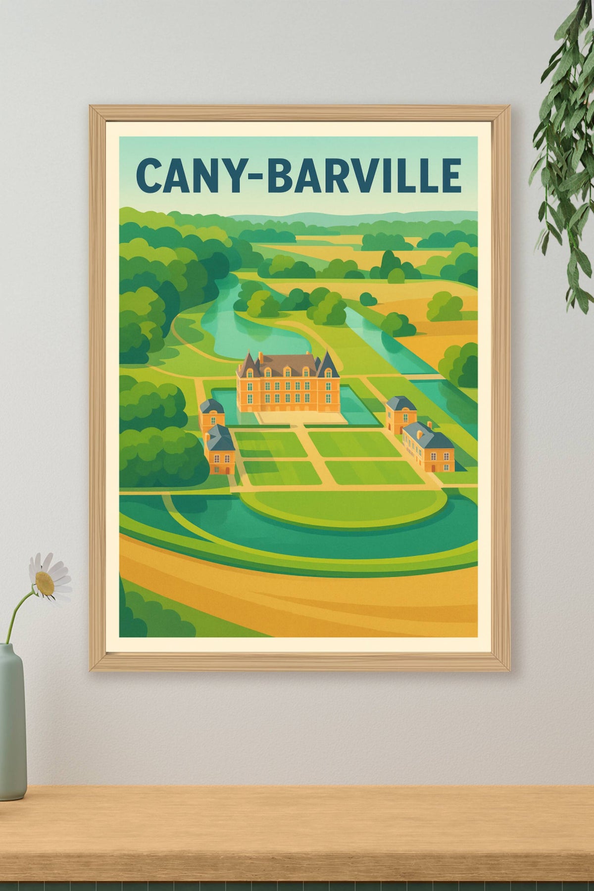 Affiche de Cany-Barville - Élégance et sérénité en Normandie