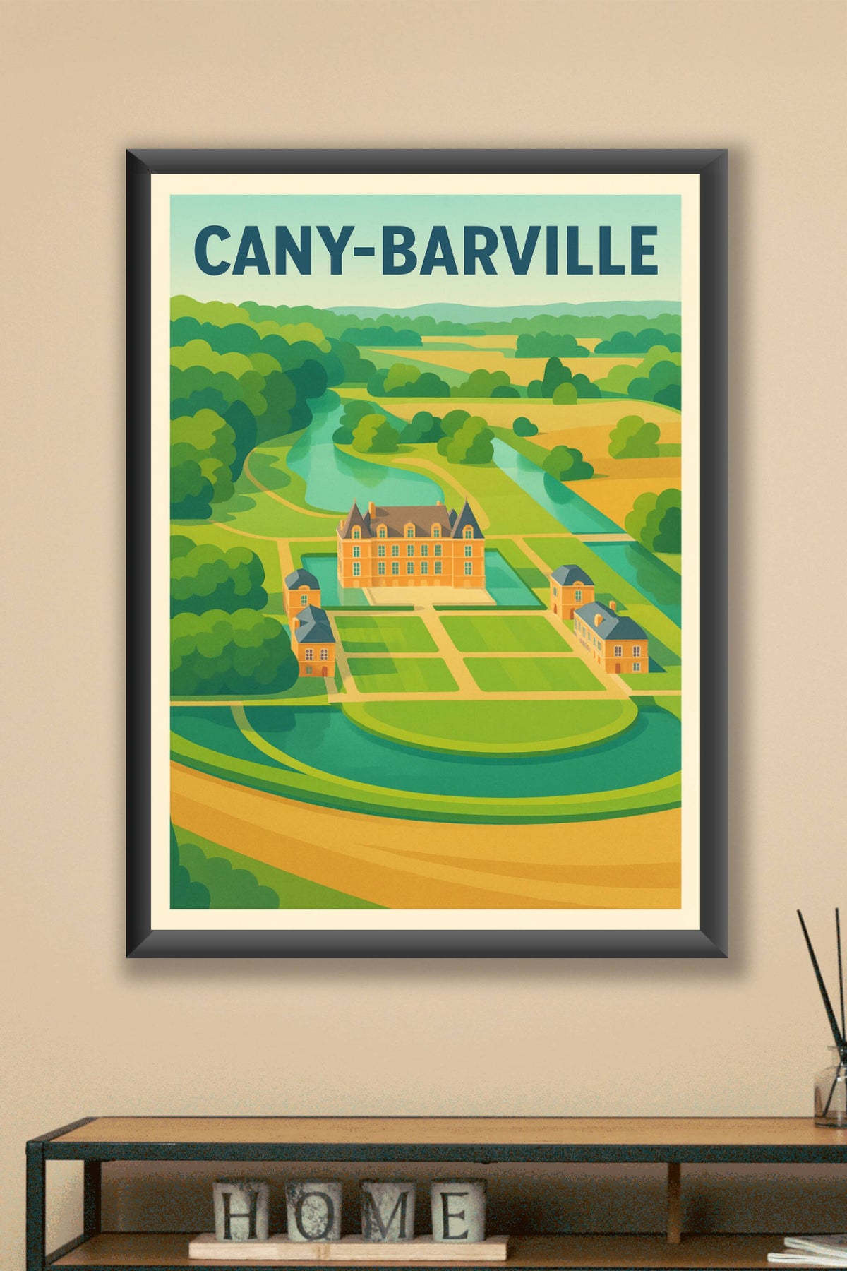 Affiche de Cany-Barville - Élégance et sérénité en Normandie