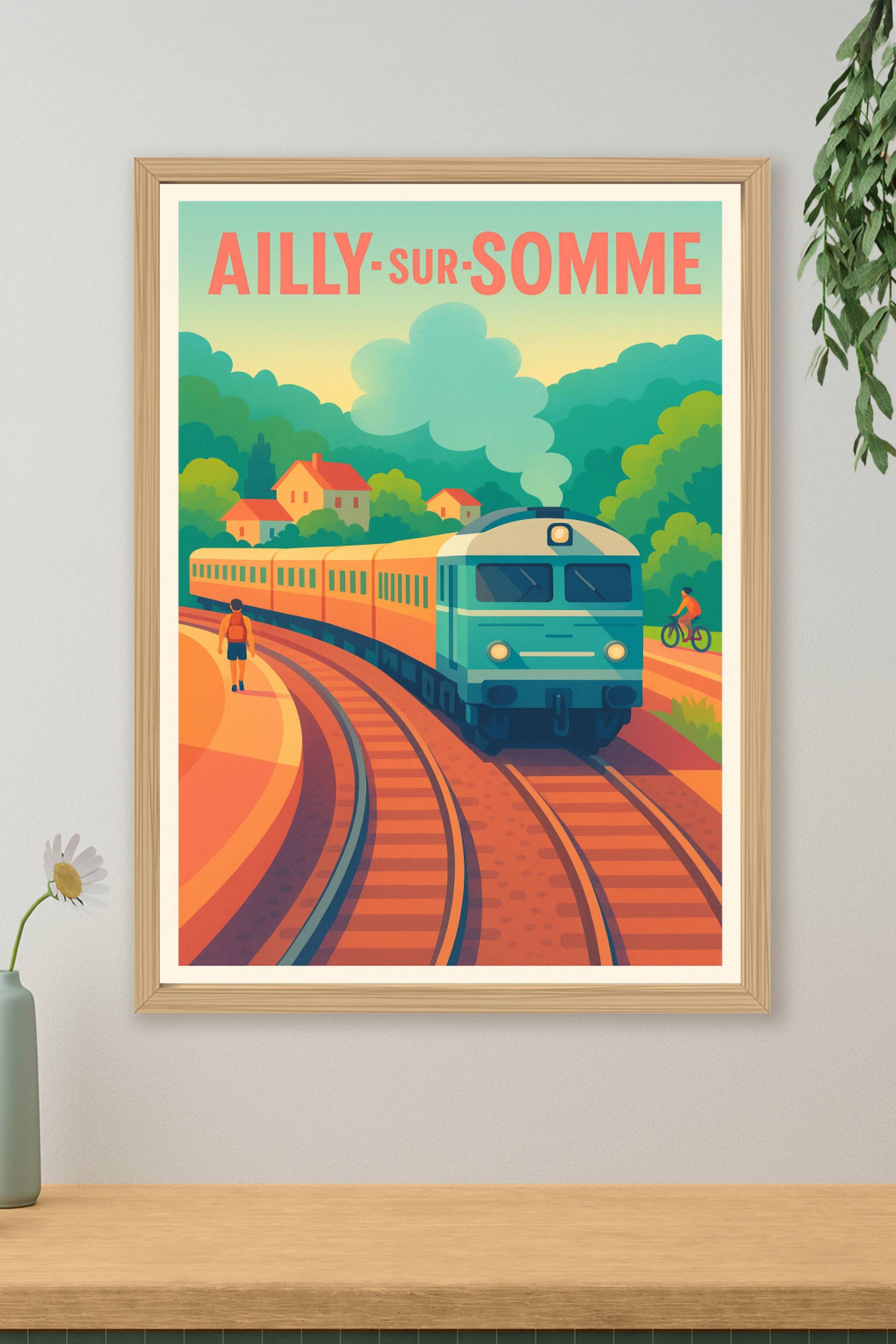 Affiche de Ailly-sur-Somme - L'élégance du voyage au cœur de la nature