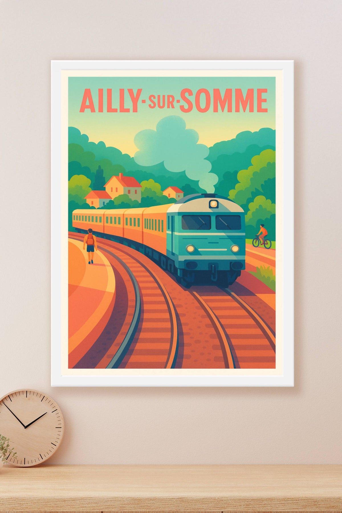 Affiche de Ailly-sur-Somme - L'élégance du voyage au cœur de la nature