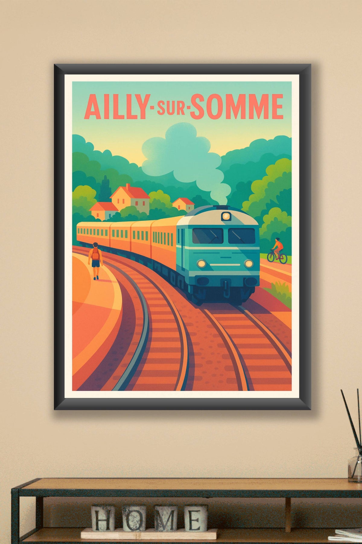 Affiche de Ailly-sur-Somme - L'élégance du voyage au cœur de la nature