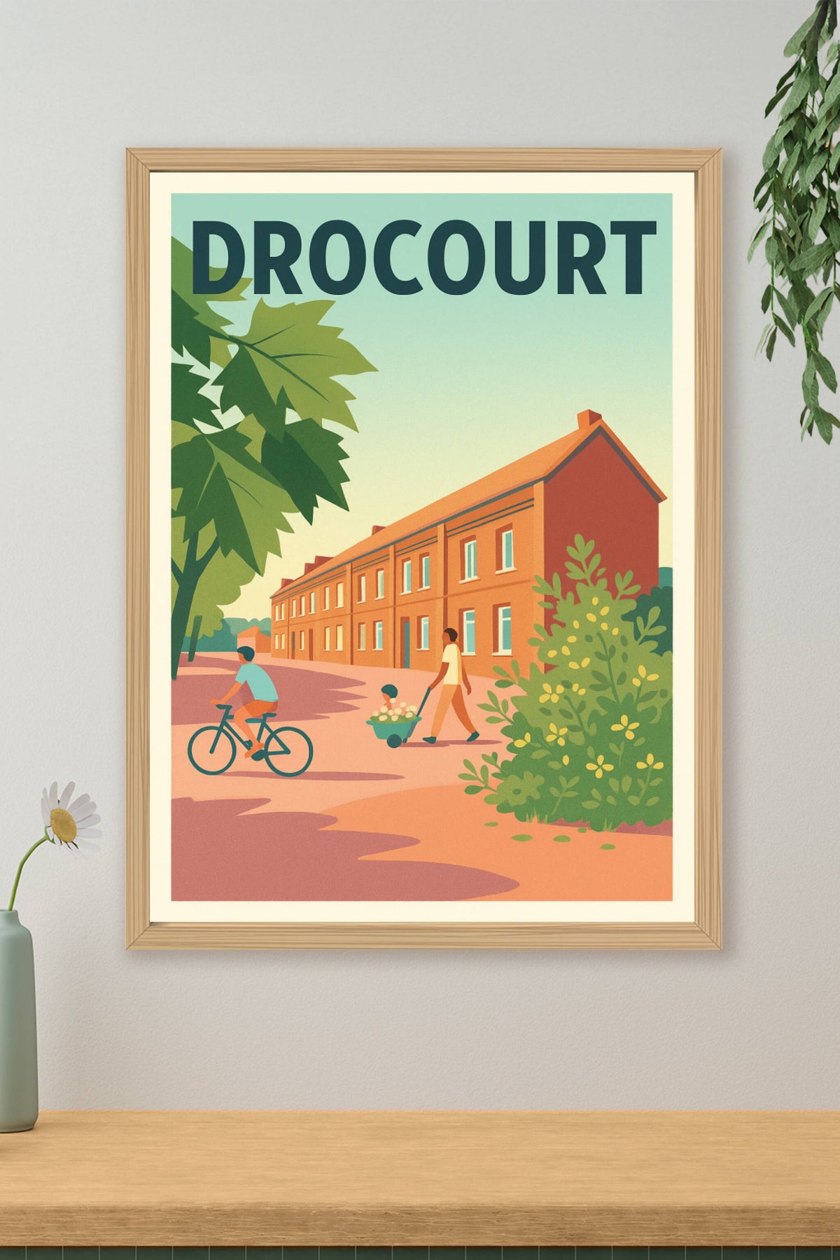 Affiche de Drocourt - L'harmonie douce de la vie de quartier