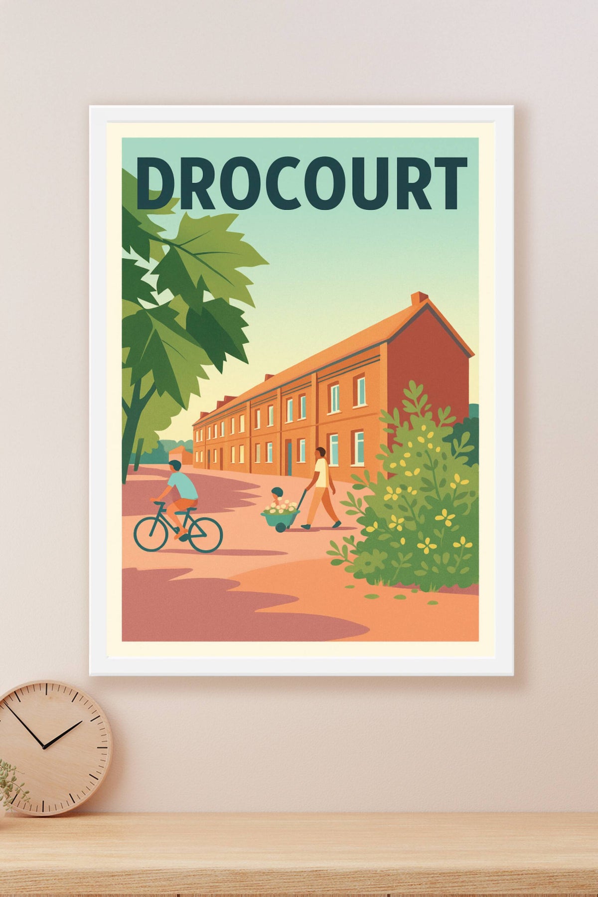Affiche de Drocourt - L'harmonie douce de la vie de quartier