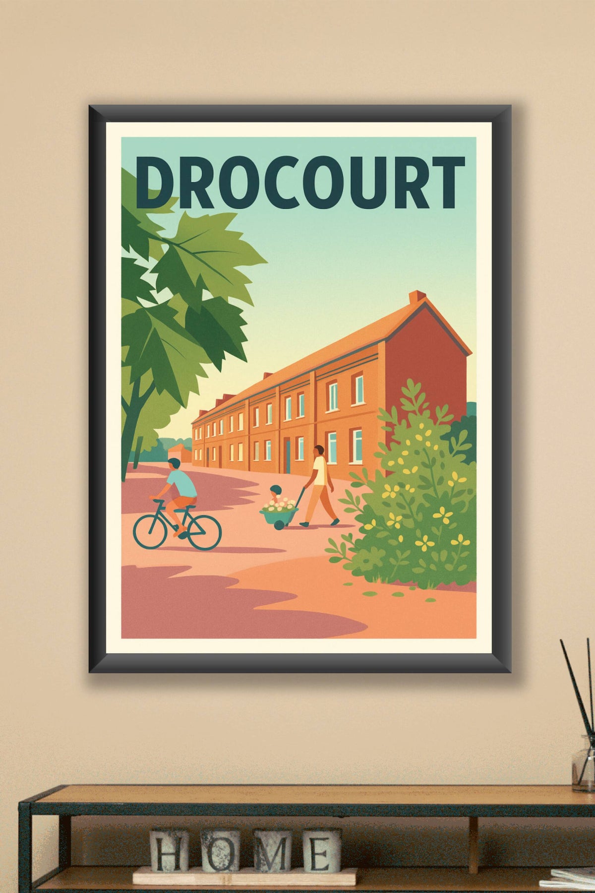 Affiche de Drocourt - L'harmonie douce de la vie de quartier
